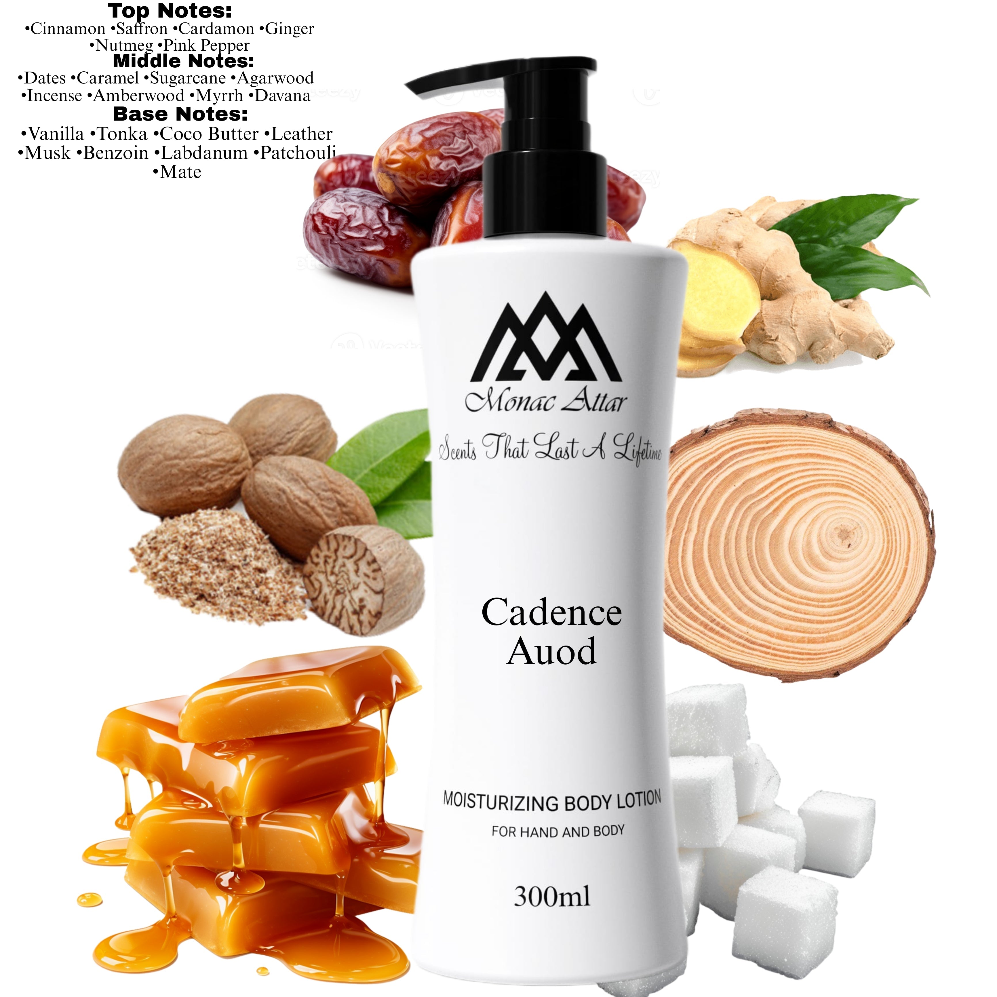 Cadence Aoud Body Lotion Inspired By M.C. Oud Cadenza