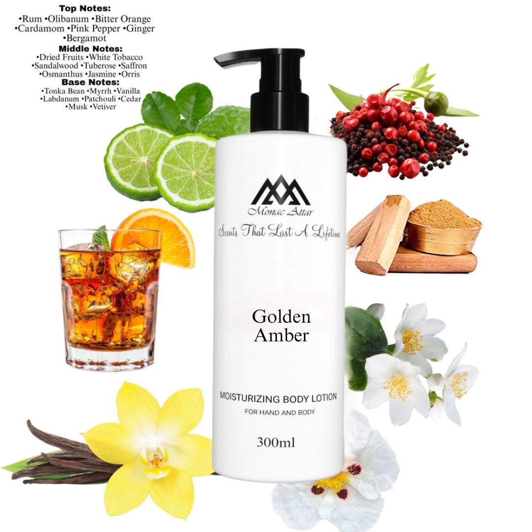 Fragrance notes of Blonde Amber - scent profile inspired by Blonde Amber body lotion