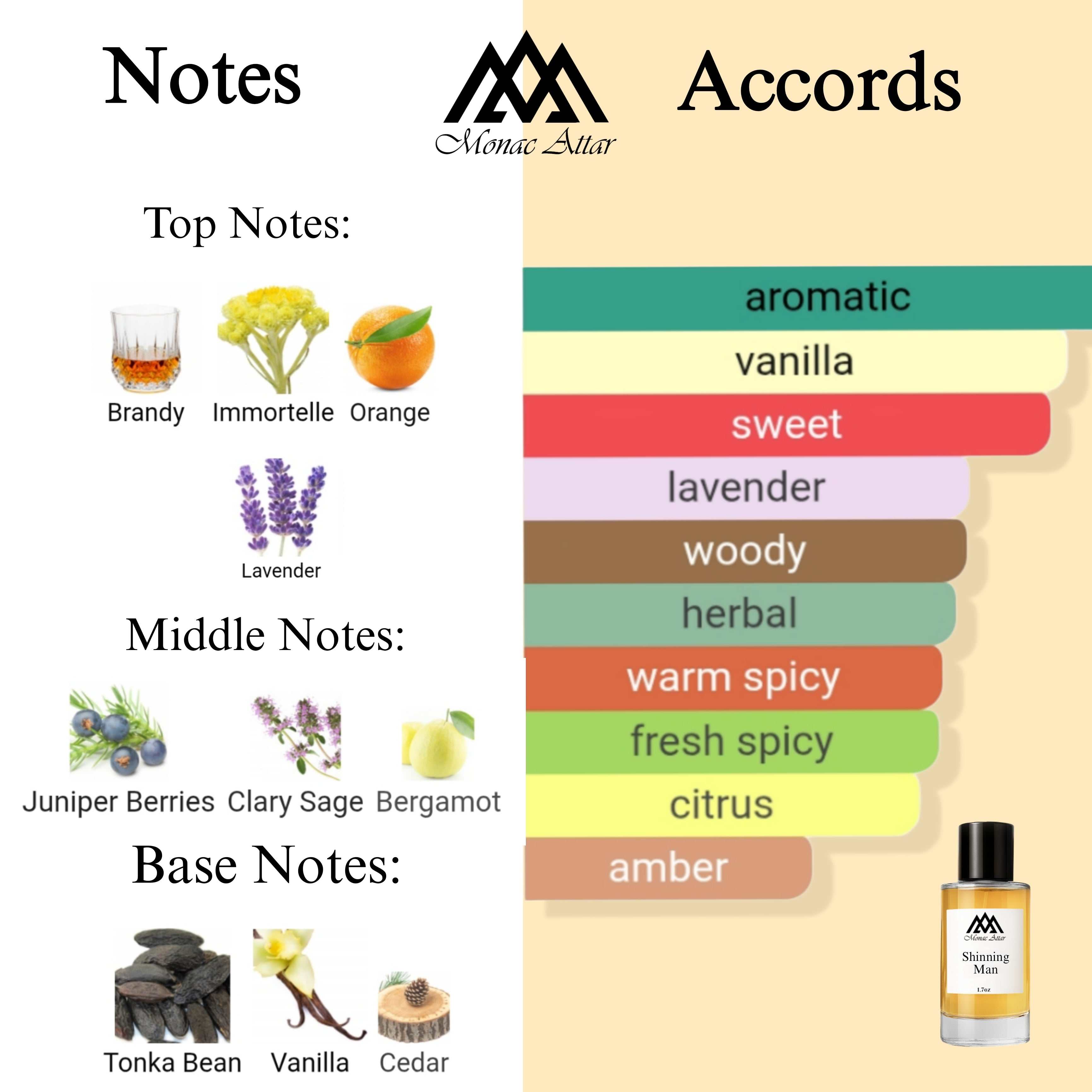 Fragrance notes of Sunshine Man - scent profile inspired by Sunshine Man fragrance