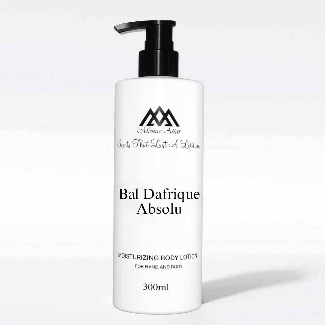 Luxury Bal d'Afrique dupe - Monac Bal d'Afrique Body Lotion Inspired by Bal d'Afrique body lotion