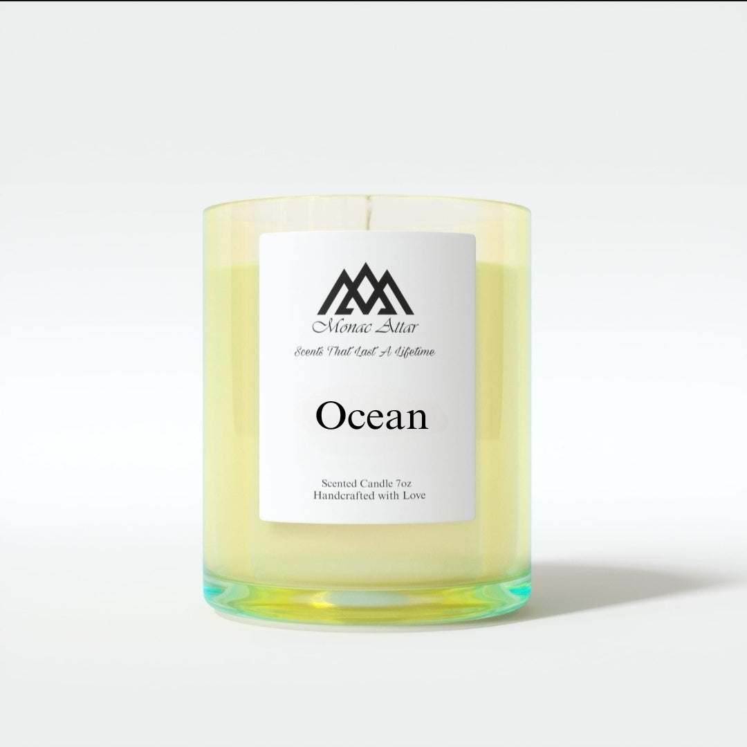Ocean Candle Inspired by Polo Deep Blue dupe, clone, fresh, aquatic, fruity, woody, luxury scent candle