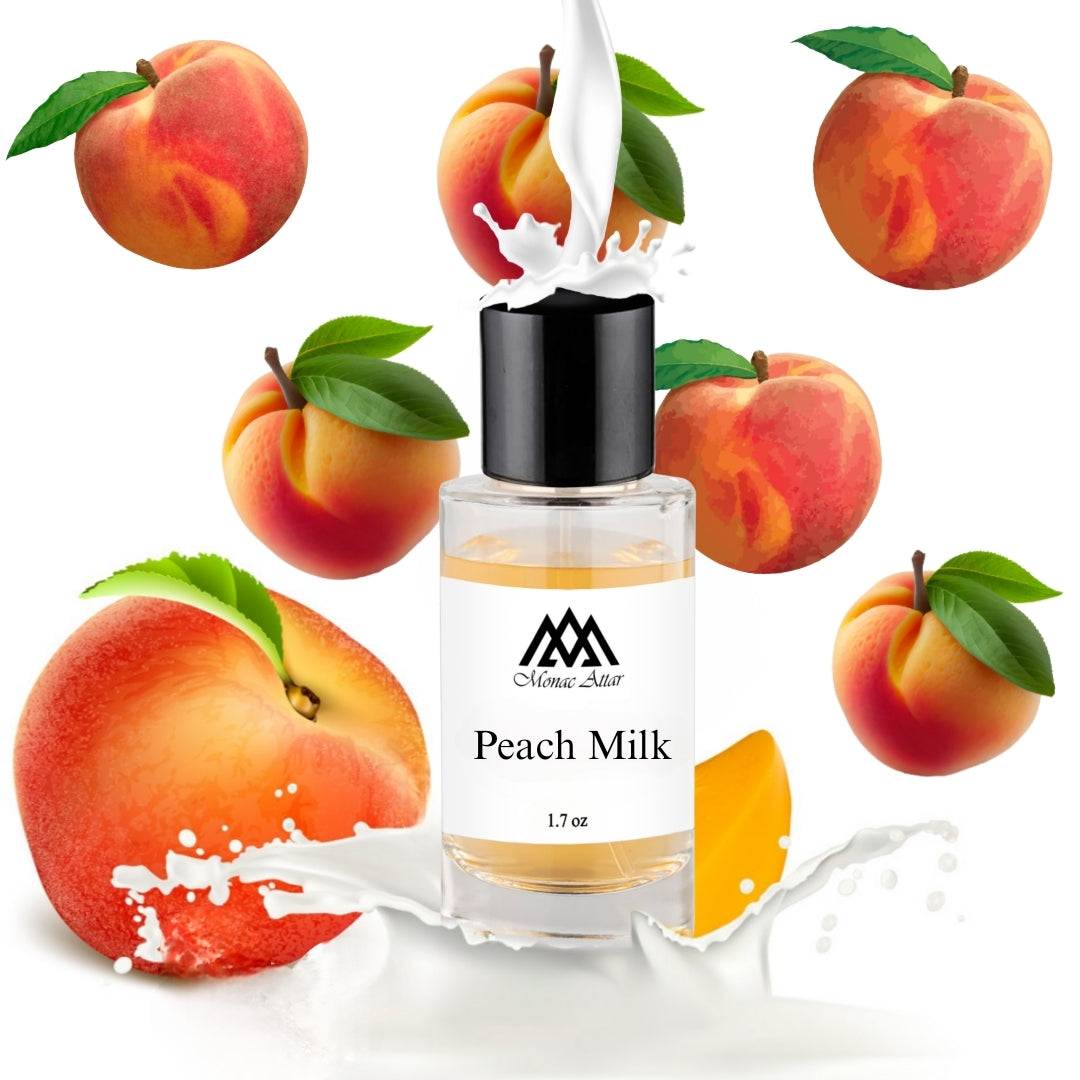 Peach Milk Gourmand Fragrance, a fairly sweet yet distinctly peach milky, synthetically edible scent Notes 