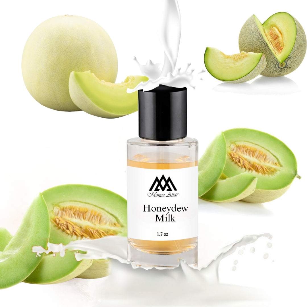 Honeydew Milk Gourmand Fragrance, a sweet tangy scent, smells like ripe juicy honeydew melon in creamy milk notes 
