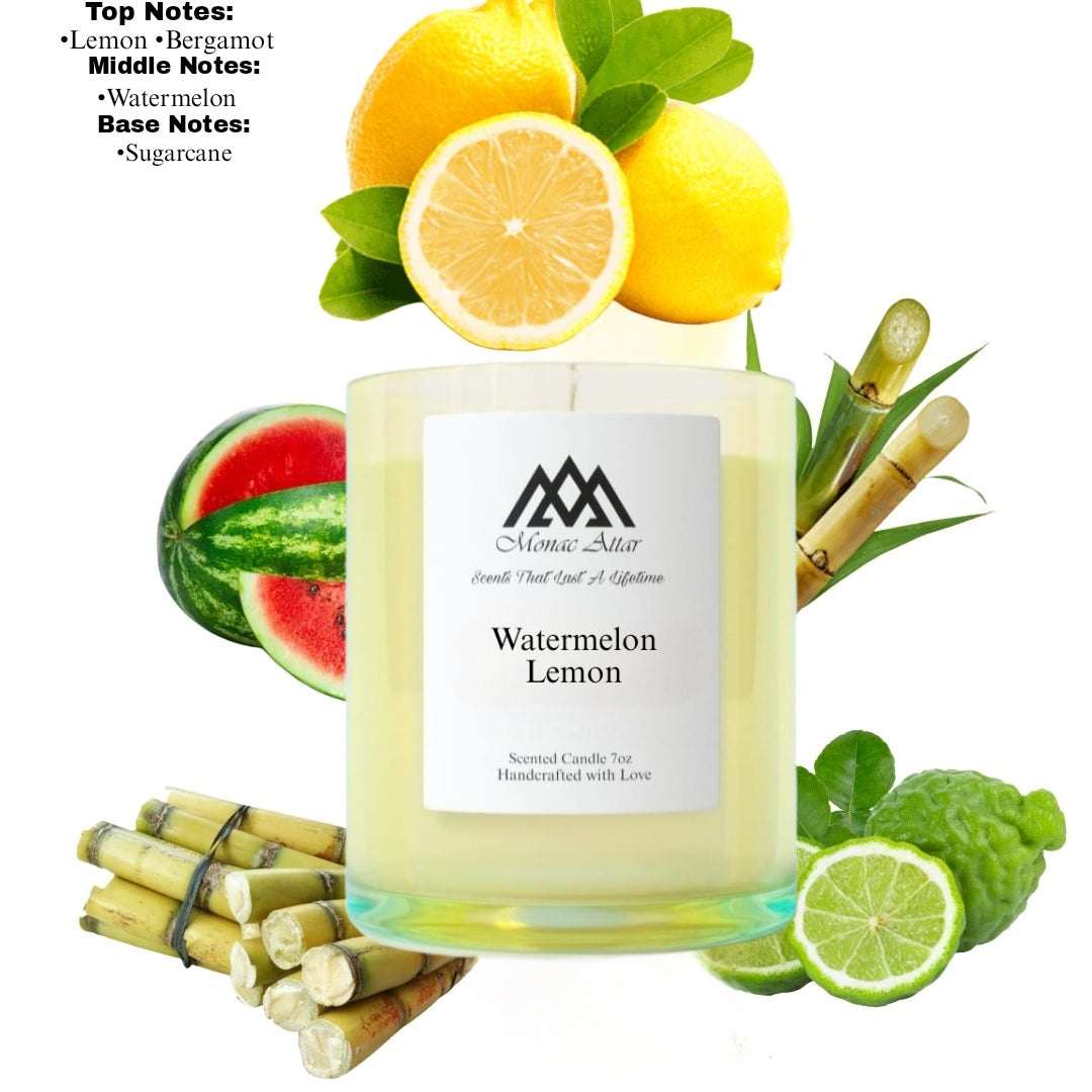 Watermelon Lemonade Candle, luxury scent, juicy and refreshing notes