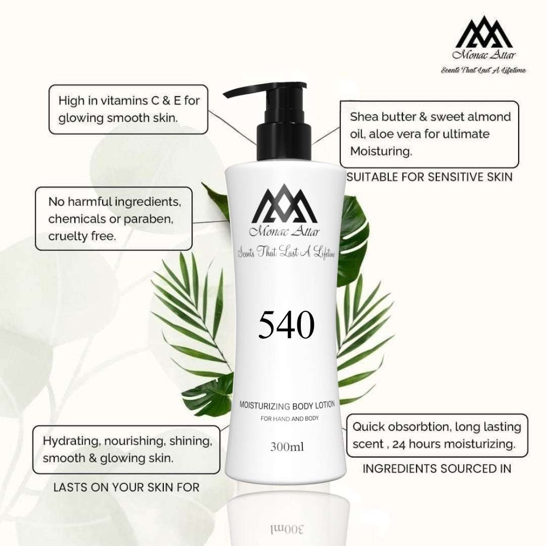 540 Body Lotion Inspired by Maison Francis Kurkdjian 540