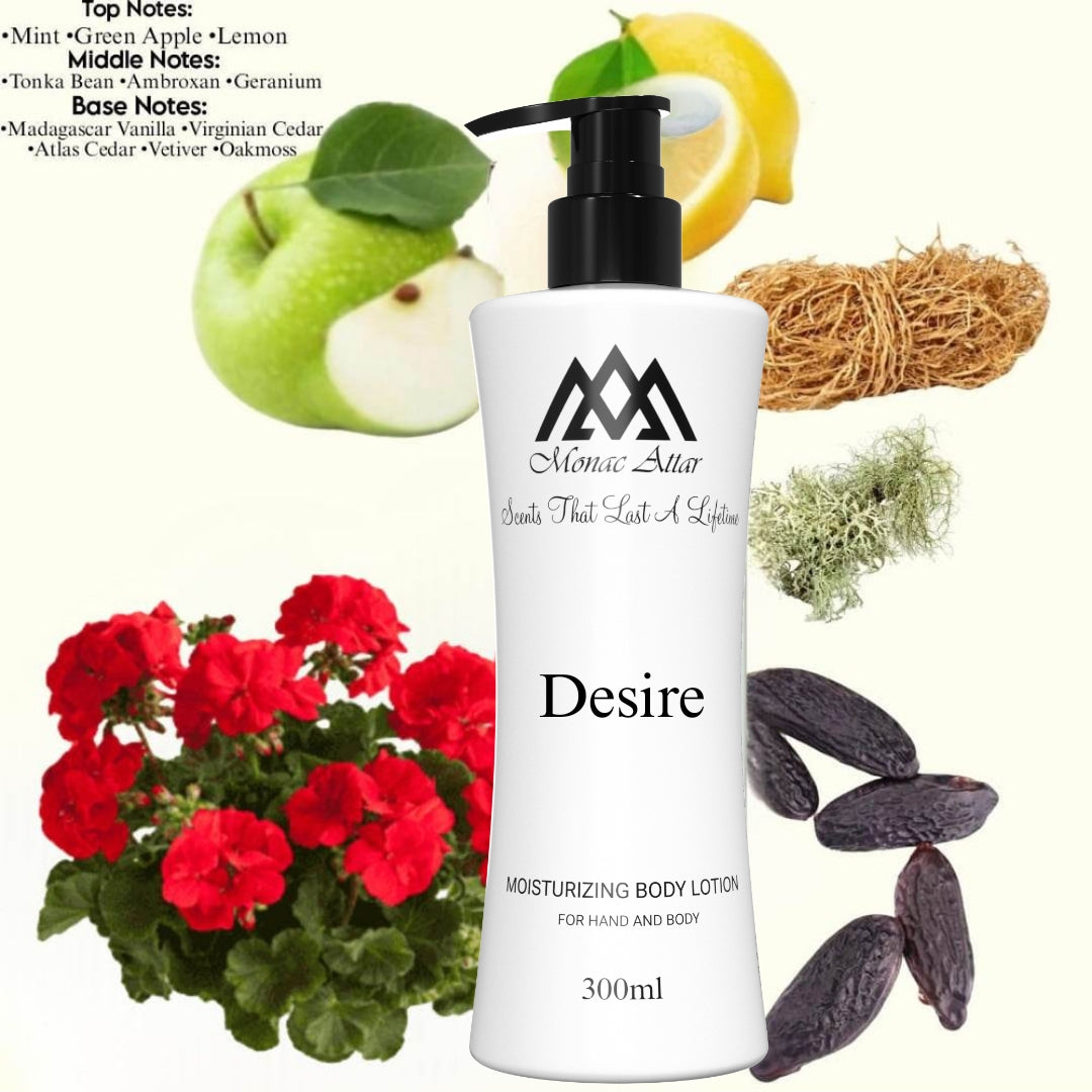 Desire Body Lotion Inspired by Versace Eros