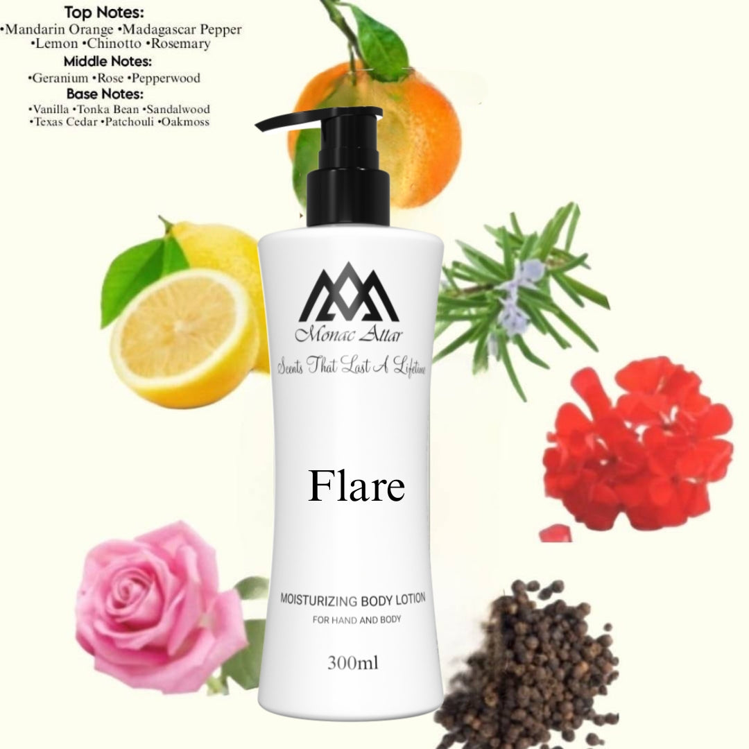 Flare Body Lotion Inspired by Versace Eros Flame