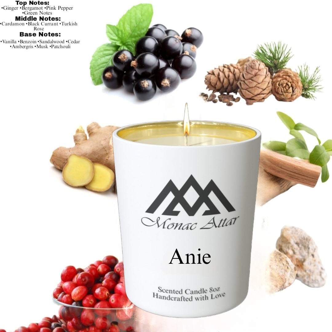 Fragrance notes of Anie Candle candle – home fragrance profile inspired by designer classics