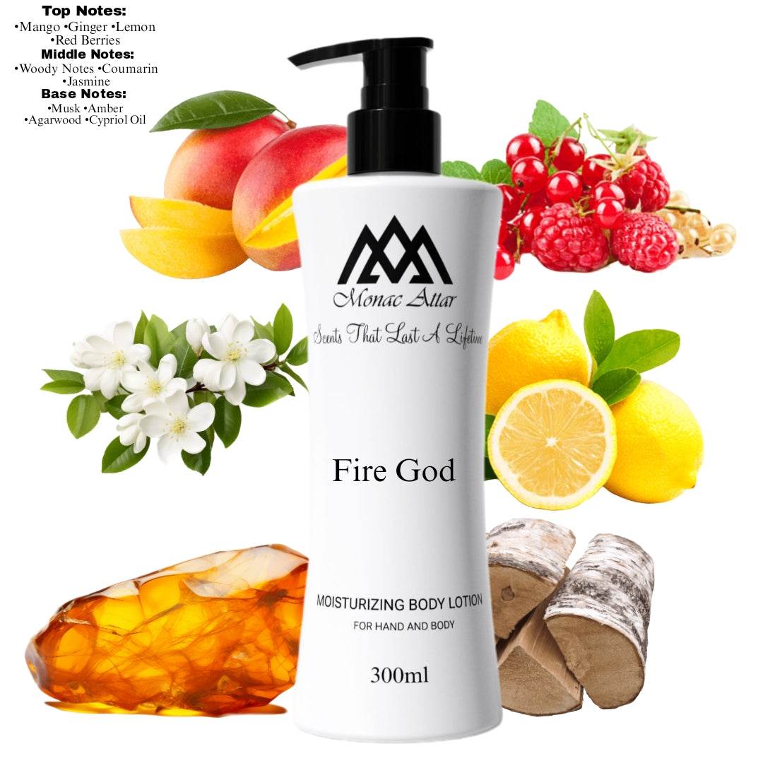 Fire God Body Lotion Inspired By God of Fire Stephane Humbert Lucas