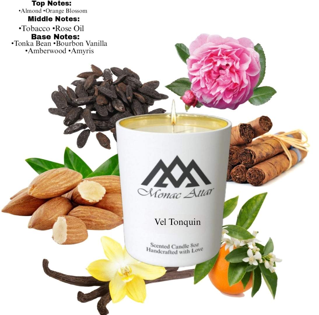 Fragrance notes of Vel Tonquin Candle – home fragrance profile inspired by designer classics