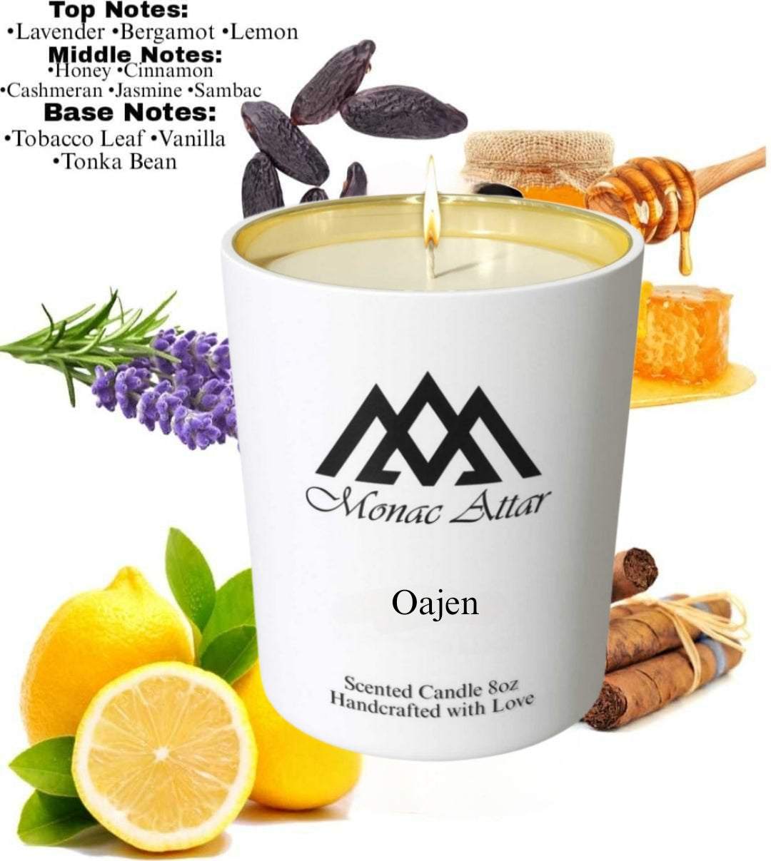 Fragrance notes of Oajen Candle – home fragrance profile inspired by designer classics