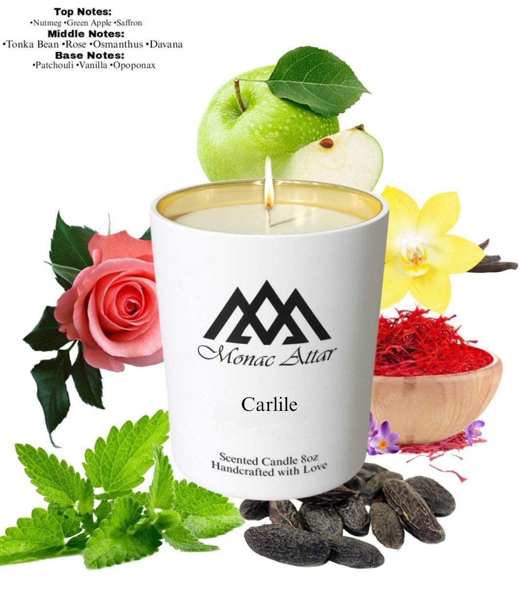 Fragrance notes of Carlile Candle – home fragrance profile inspired by designer classics