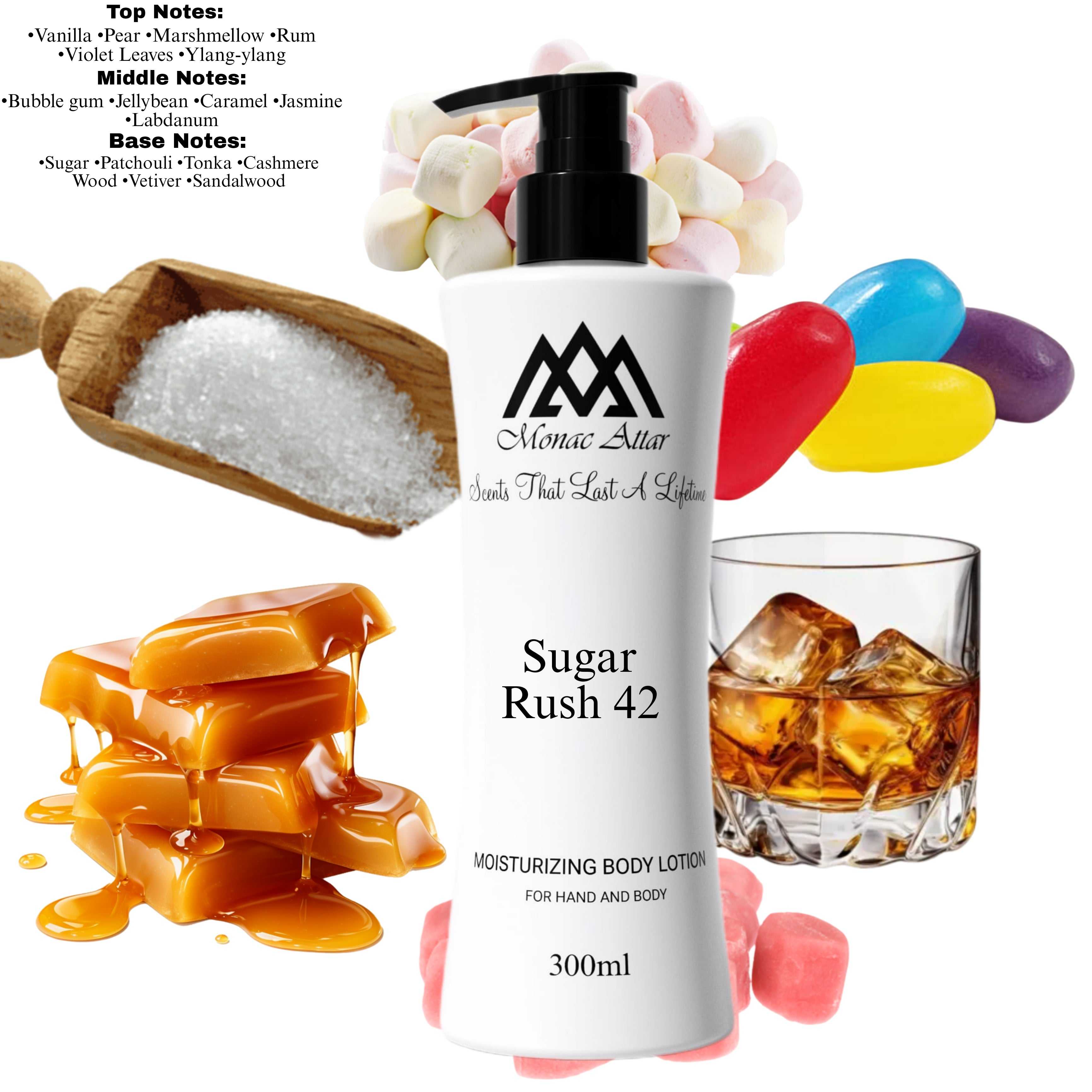 -Sugar Rush 42 Body Lotion Inspired By Vanilla Candy Rock Sugar 42