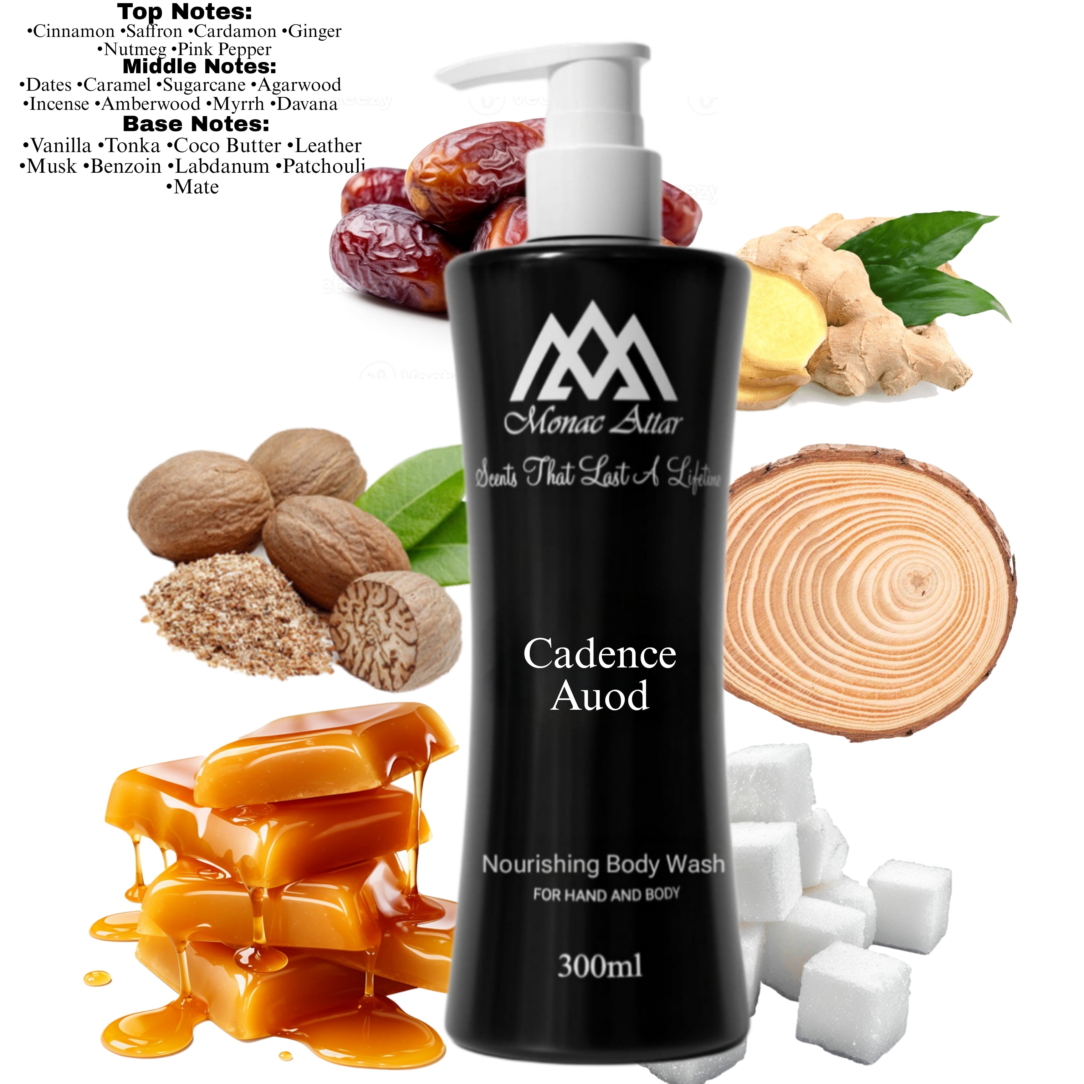 Cadence Auod Body Wash Inspired By M.C. Oud Cadenza