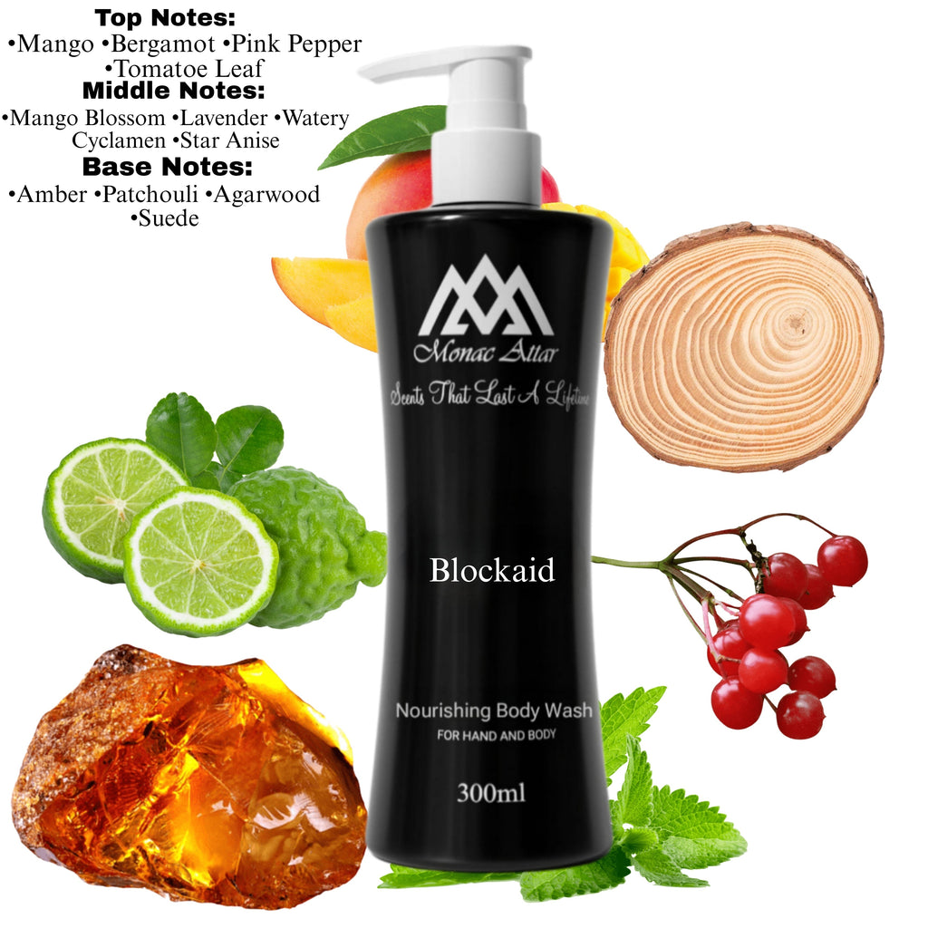 Fragrance notes of Blockade - scent profile inspired by Blockade body wash