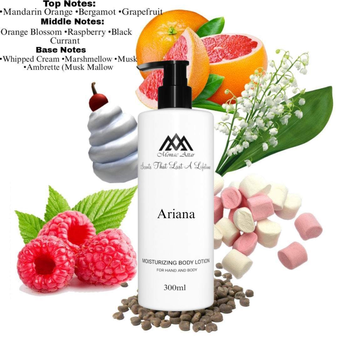 Fragrance notes of Oriana - scent profile inspired by Oriana body lotion