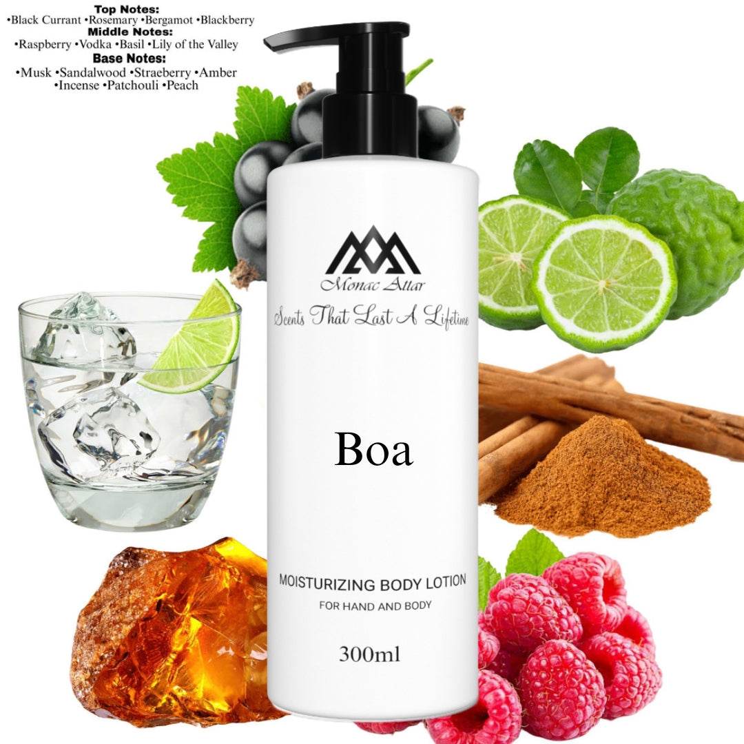 Fragrance notes of Pink Boa - scent profile inspired by Pink Boa body lotion