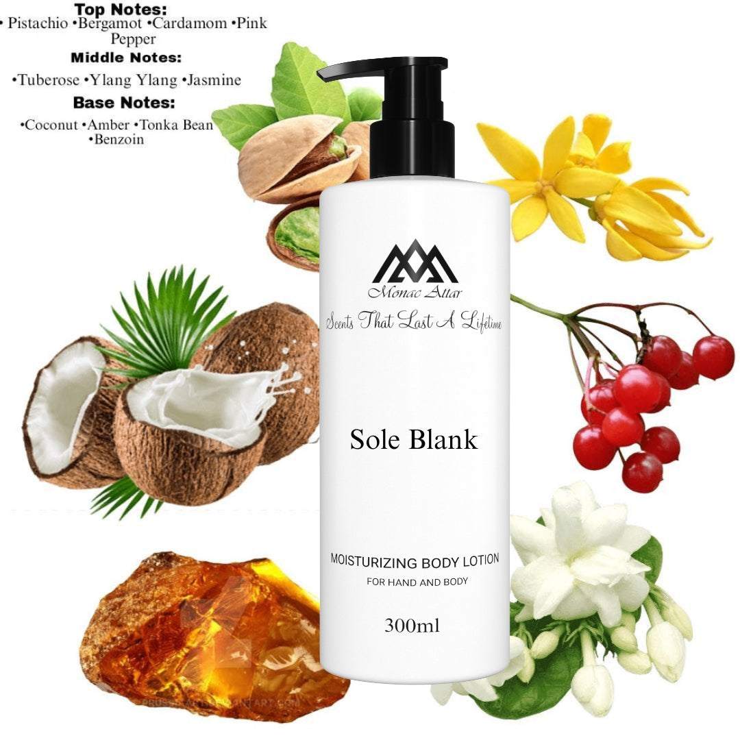 Fragrance notes of Soleil Blanc - scent profile inspired by Soleil Blanc body lotion