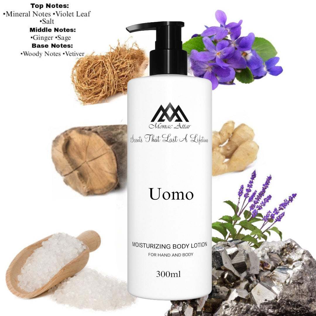 Fragrance notes of Uomo Born in Roma - scent profile inspired by Uomo Born in Roma body lotion