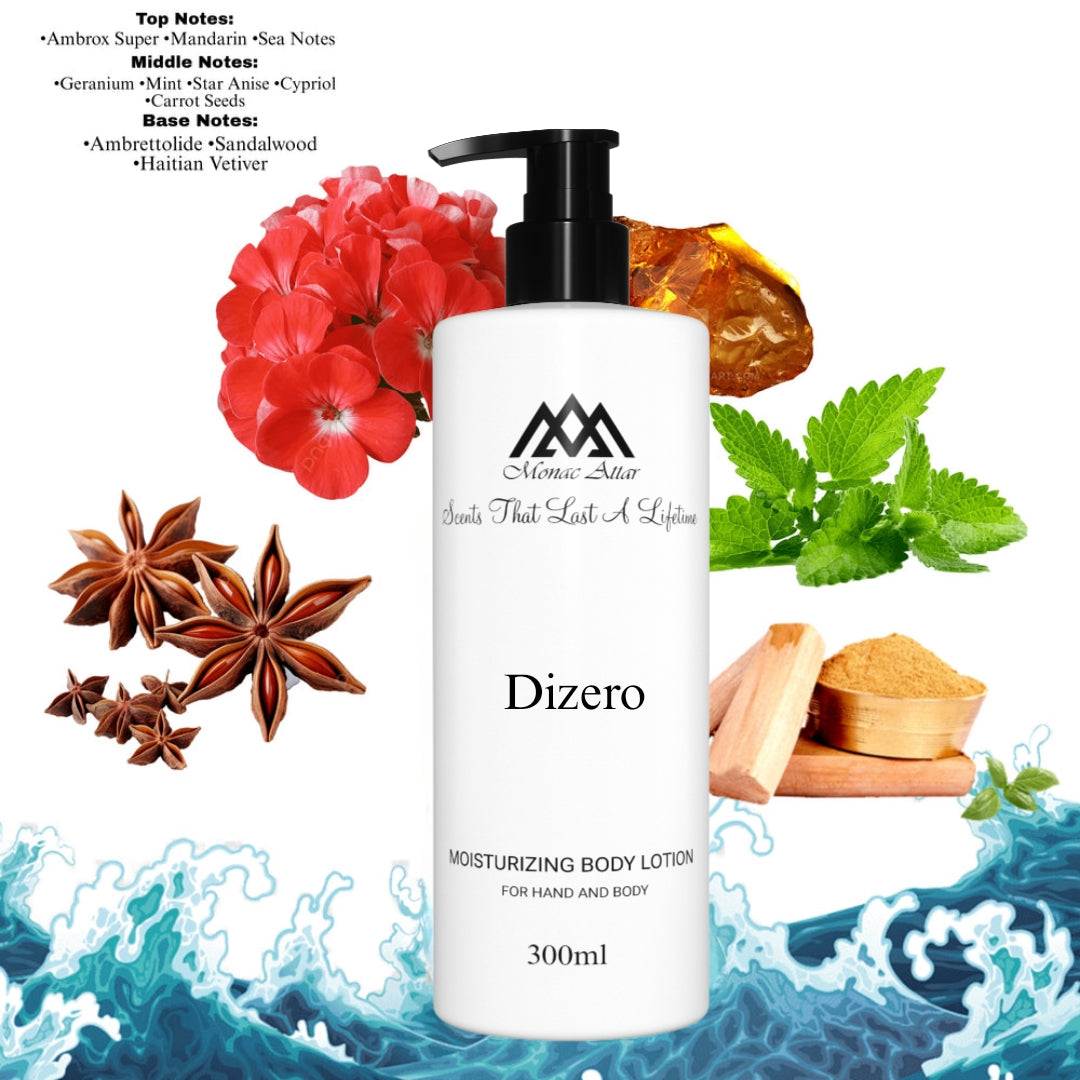 Fragrance notes of Deziro - scent profile inspired by Deziro body lotion