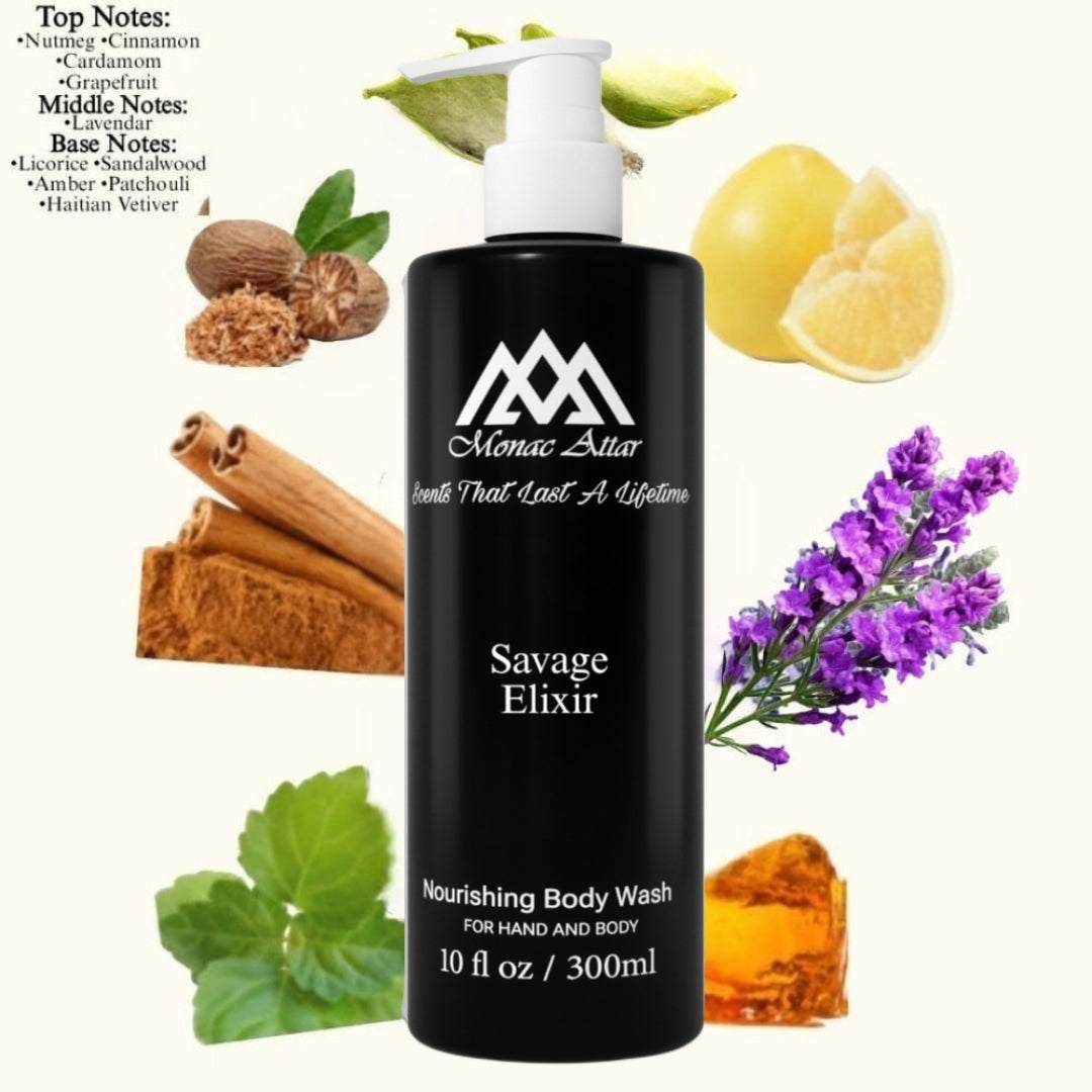 Fragrance notes of Sauvage Elixir - scent profile inspired by Sauvage Elixir body wash