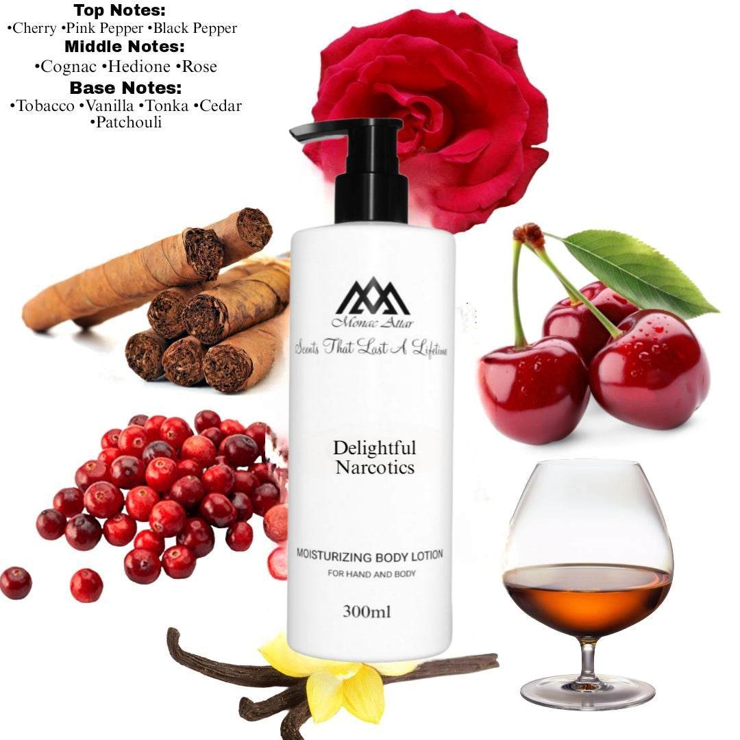 Fragrance notes of Narcotic Delight - scent profile inspired by Narcotic Delight body lotion