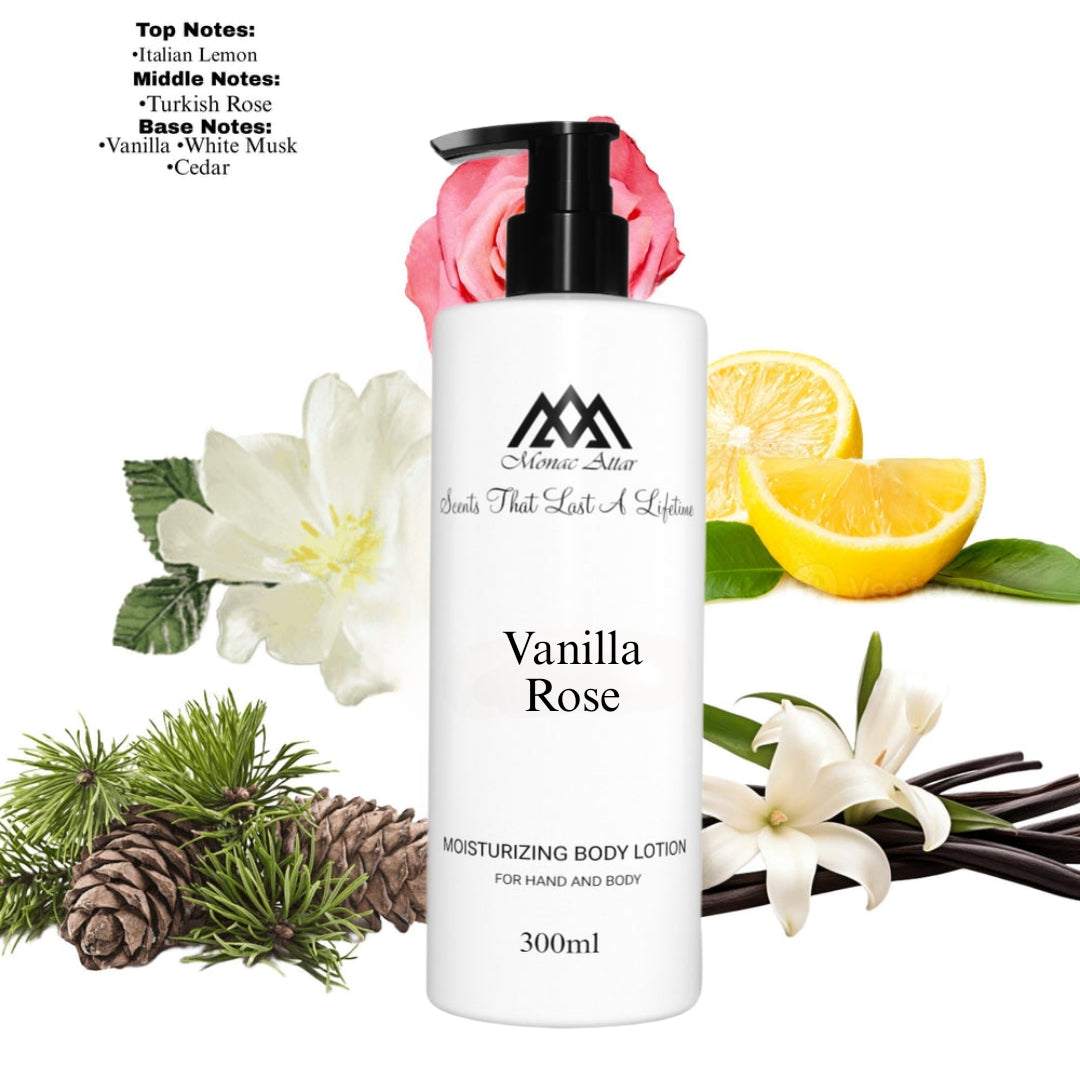 Fragrance notes of Roses Vanilla - scent profile inspired by Roses Vanilla body lotion