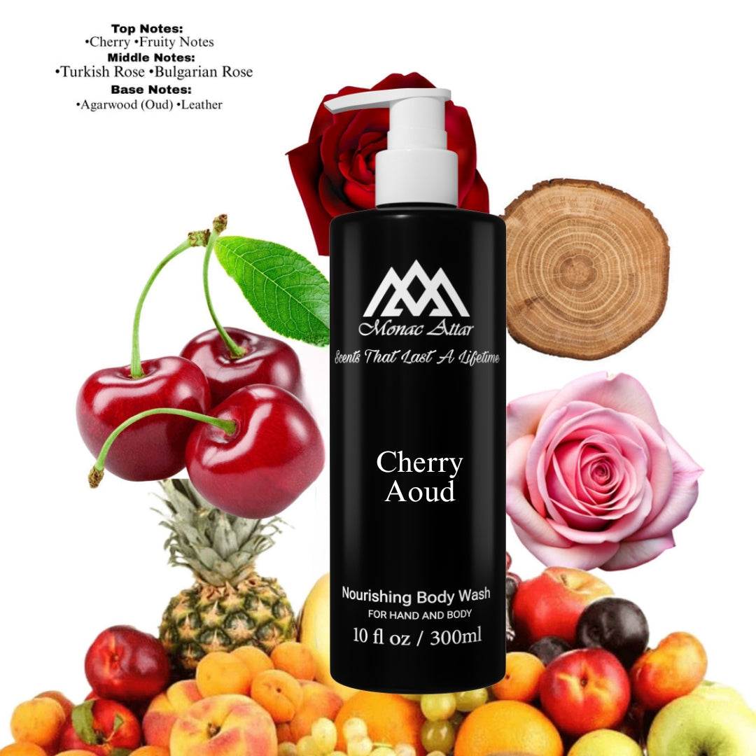 Fragrance notes of Cherry Oud - scent profile inspired by Cherry Oud body wash