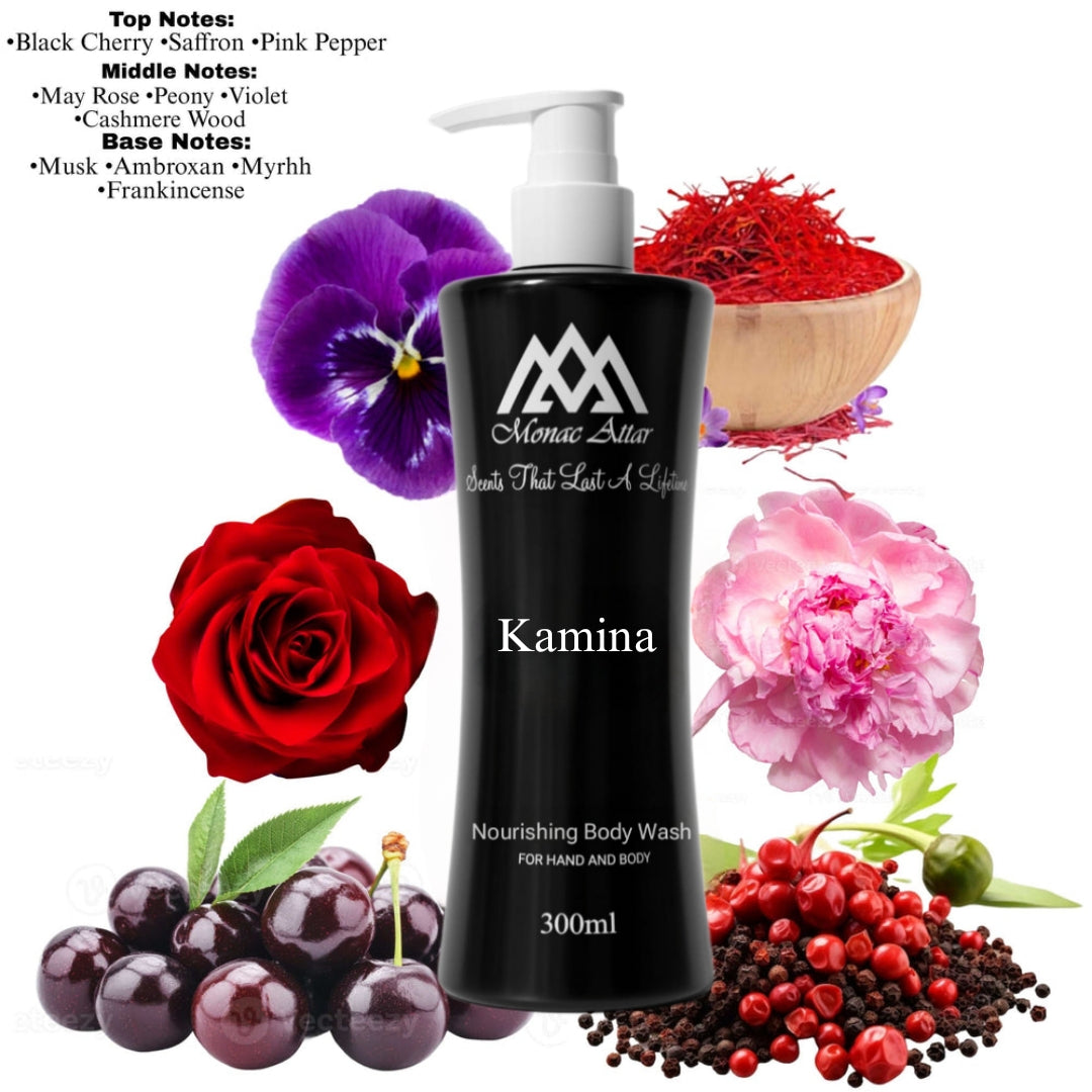 Fragrance notes of Camina - scent profile inspired by Camina body wash