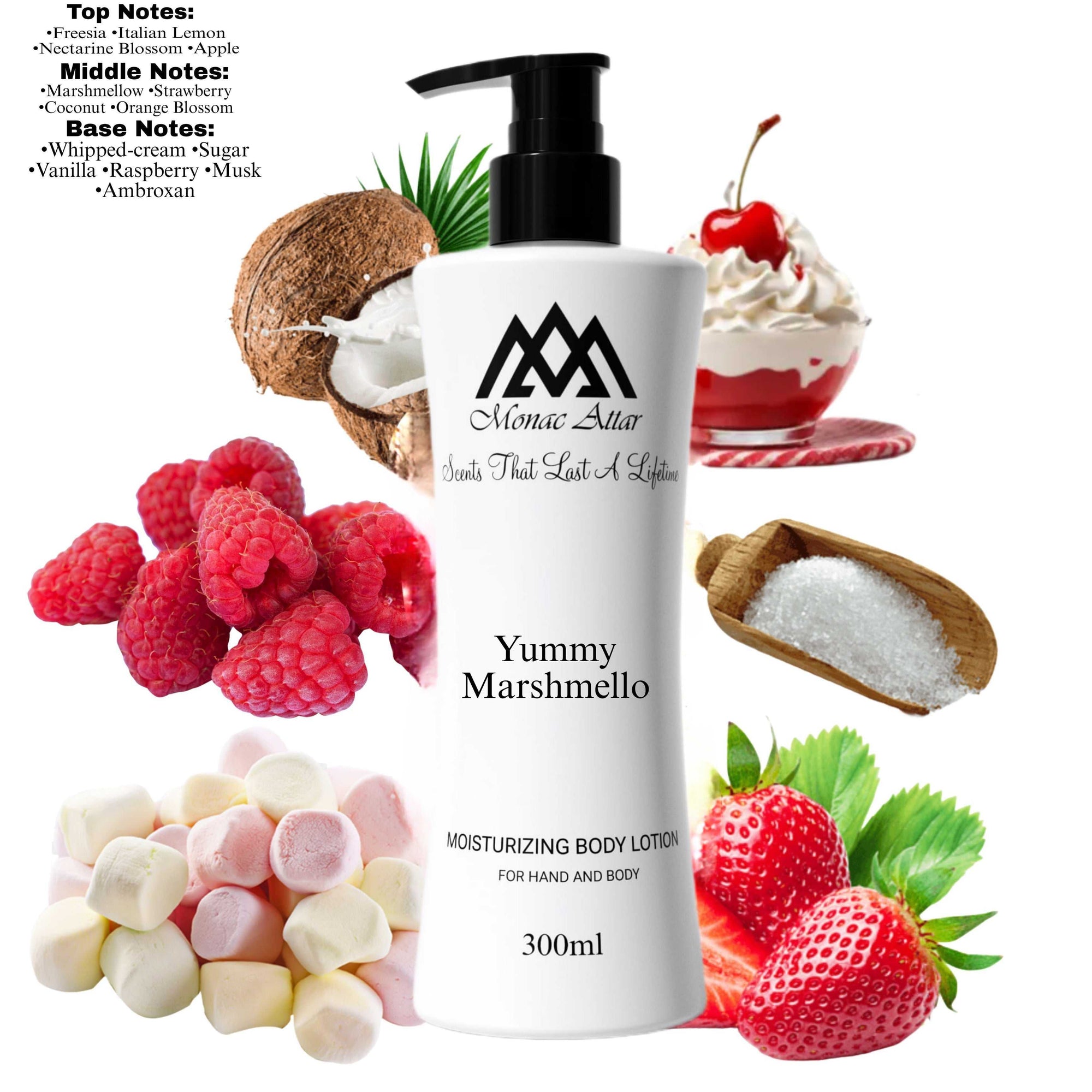 Fragrance notes of Yum Boujee Marshmallow 81 - scent profile inspired by Yum Boujee Marshmallow 81 body lotion