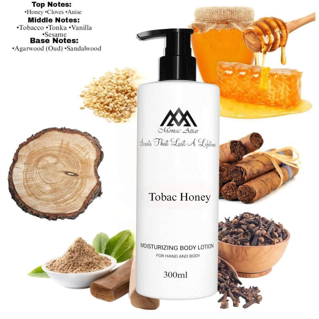 Fragrance notes of Tobacco Honey - scent profile inspired by Tobacco Honey body lotion