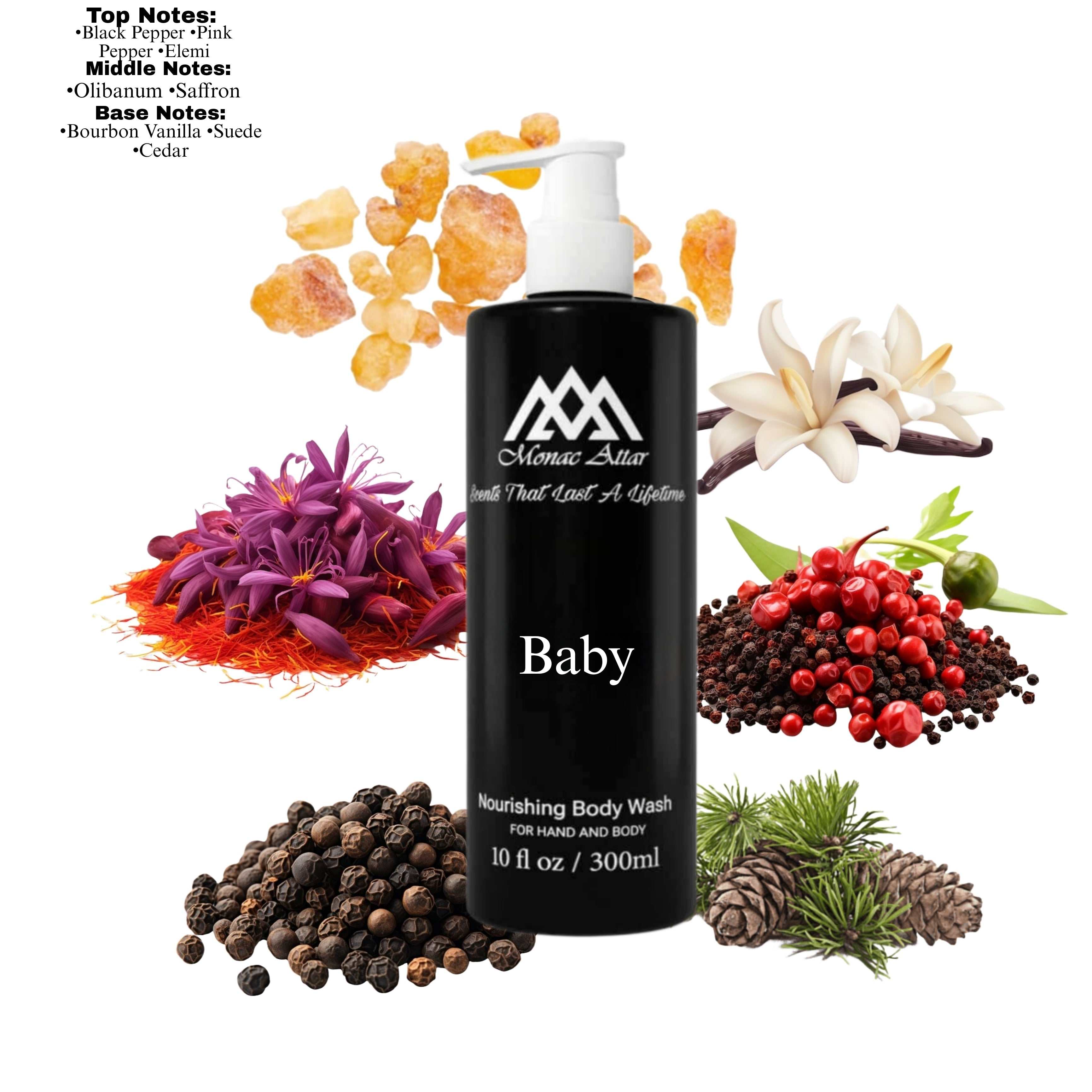 Fragrance notes of Babycat - scent profile inspired by Babycat body wash