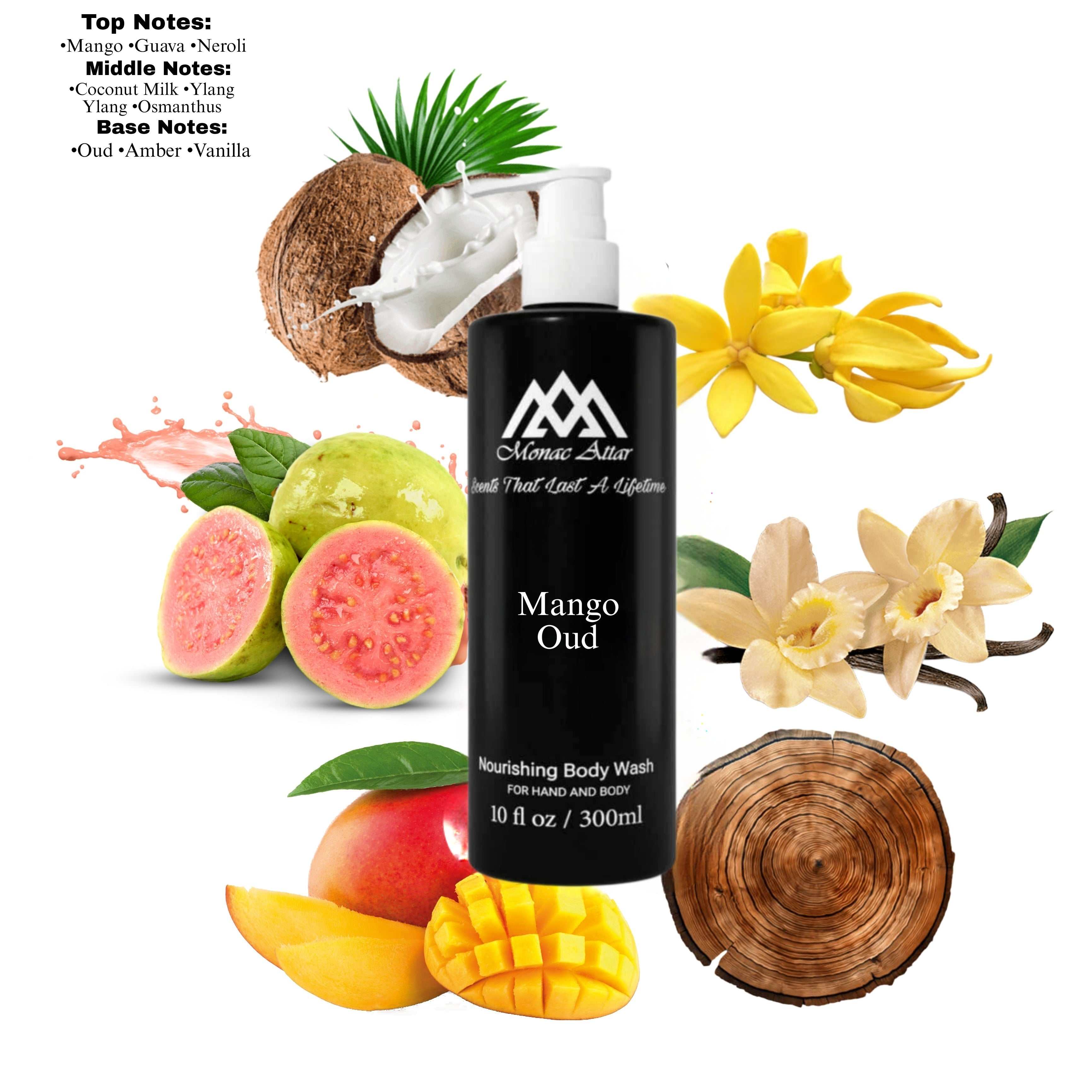 Fragrance notes of Mango Aoud - scent profile inspired by Mango Aoud body wash