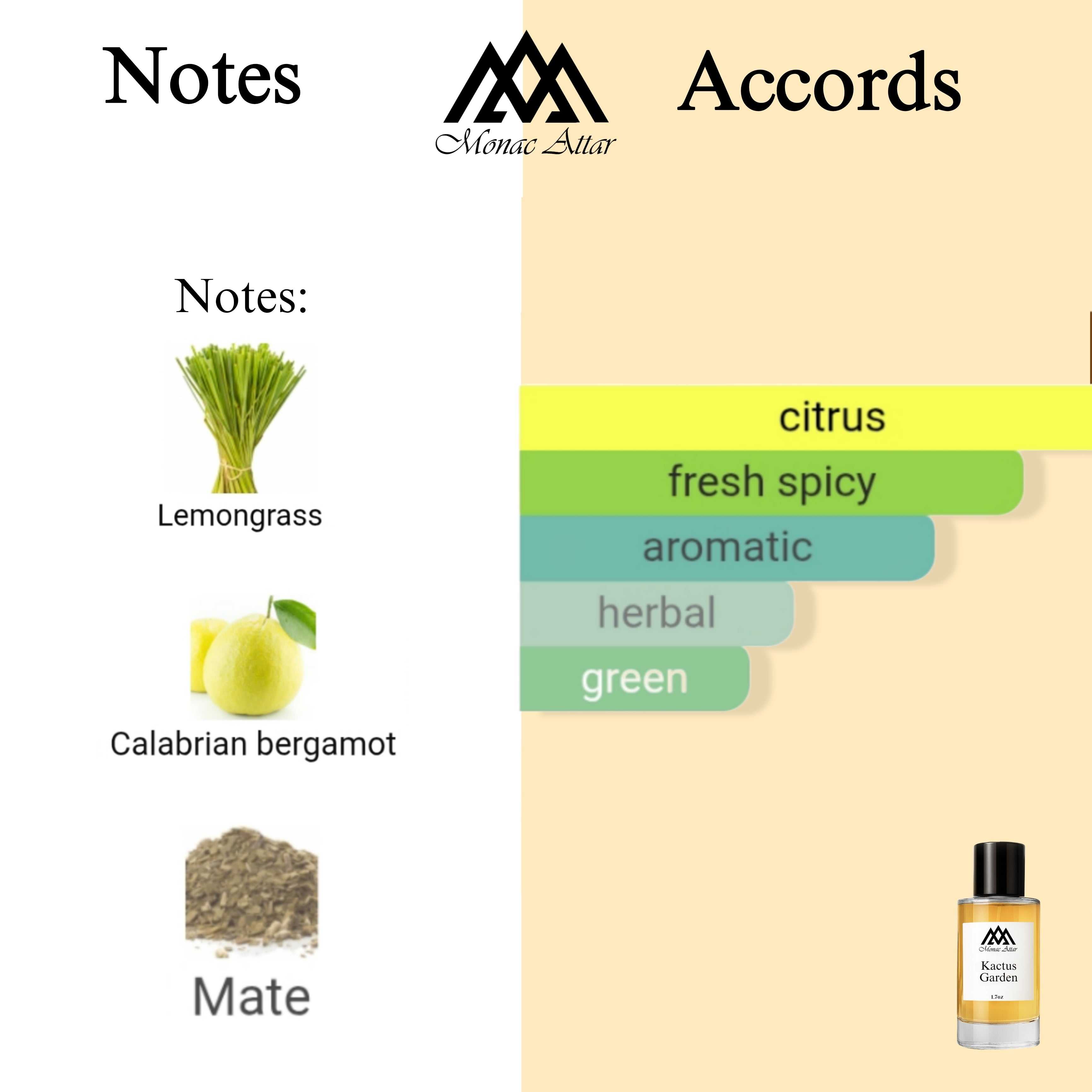 Fragrance notes of Cactus Garden - scent profile inspired by Cactus Garden fragrance
