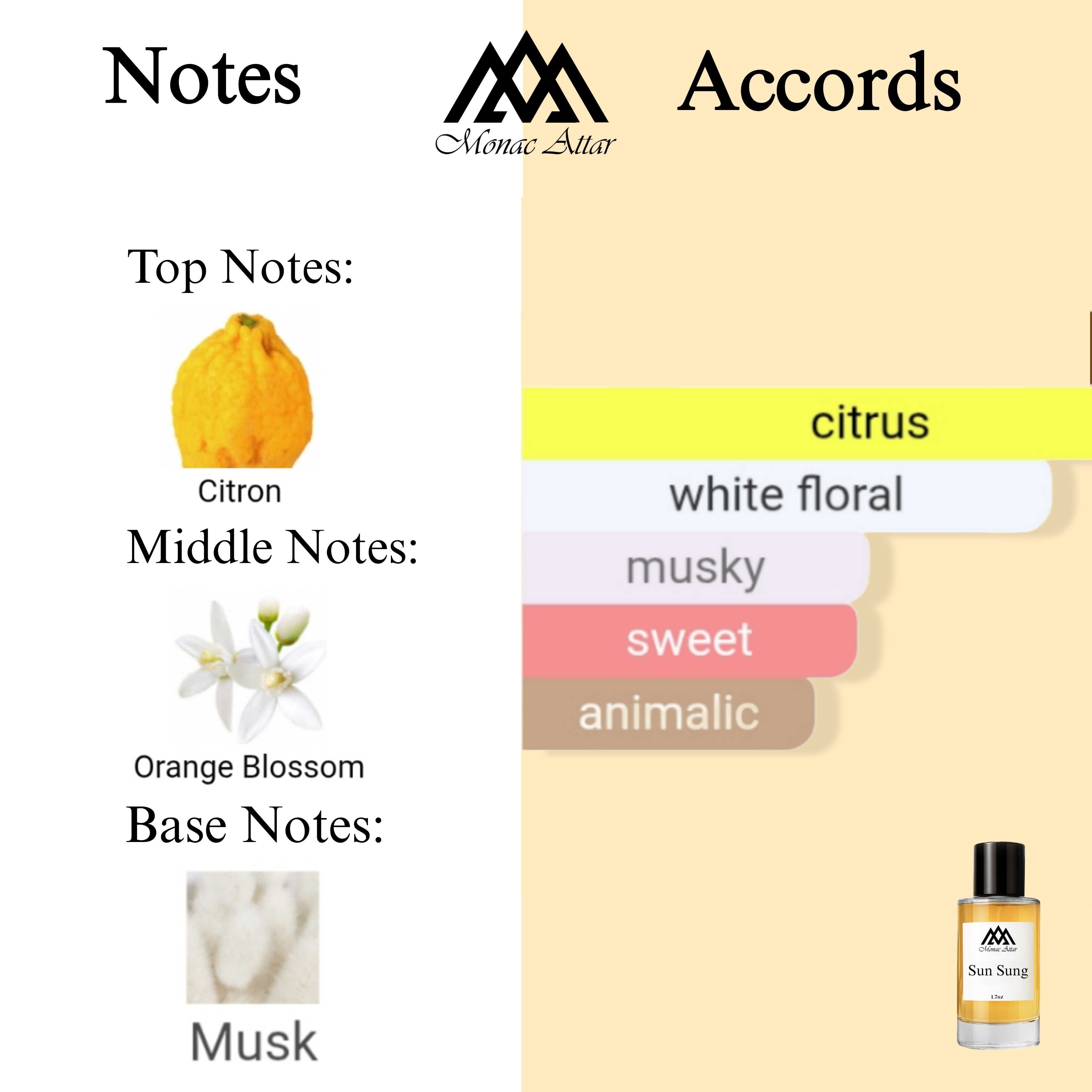 Fragrance notes of Sun Song - scent profile inspired by Sun Song fragrance