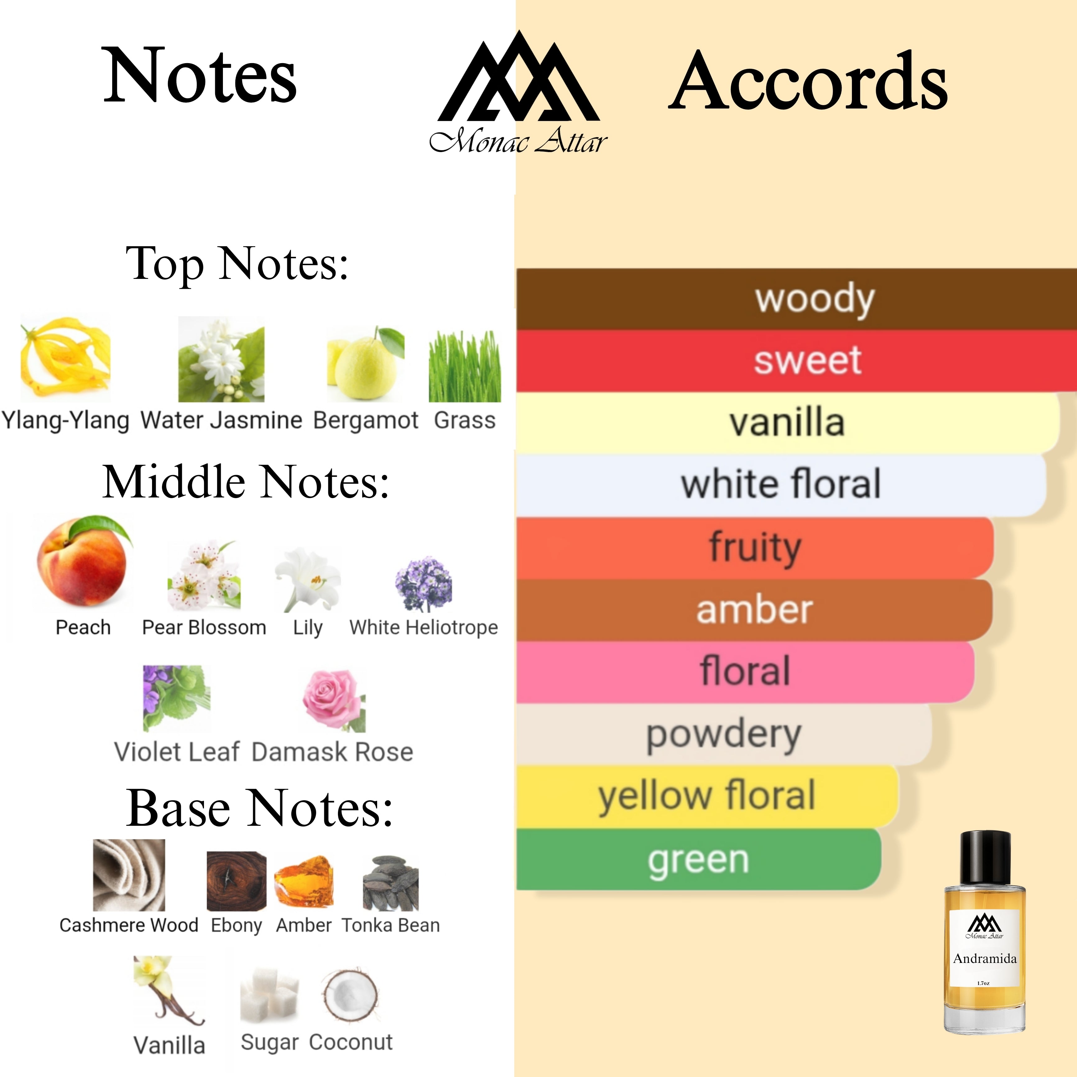 Fragrance notes of Andromeda - scent profile inspired by Andromeda fragrance