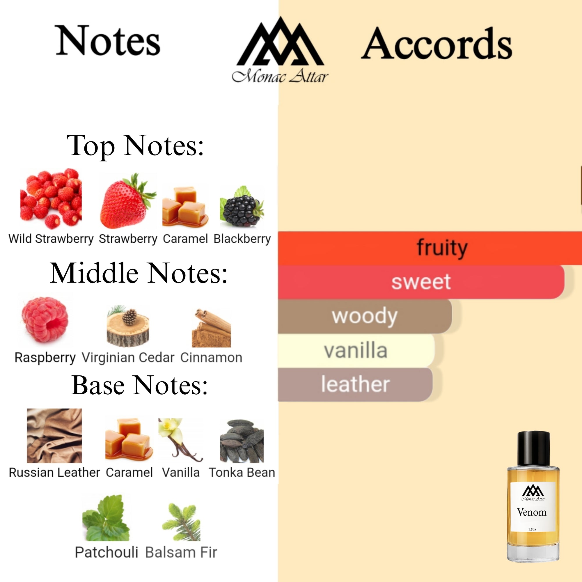 Fragrance notes of Vennom Incarnat - scent profile inspired by Vennom Incarnat fragrance
