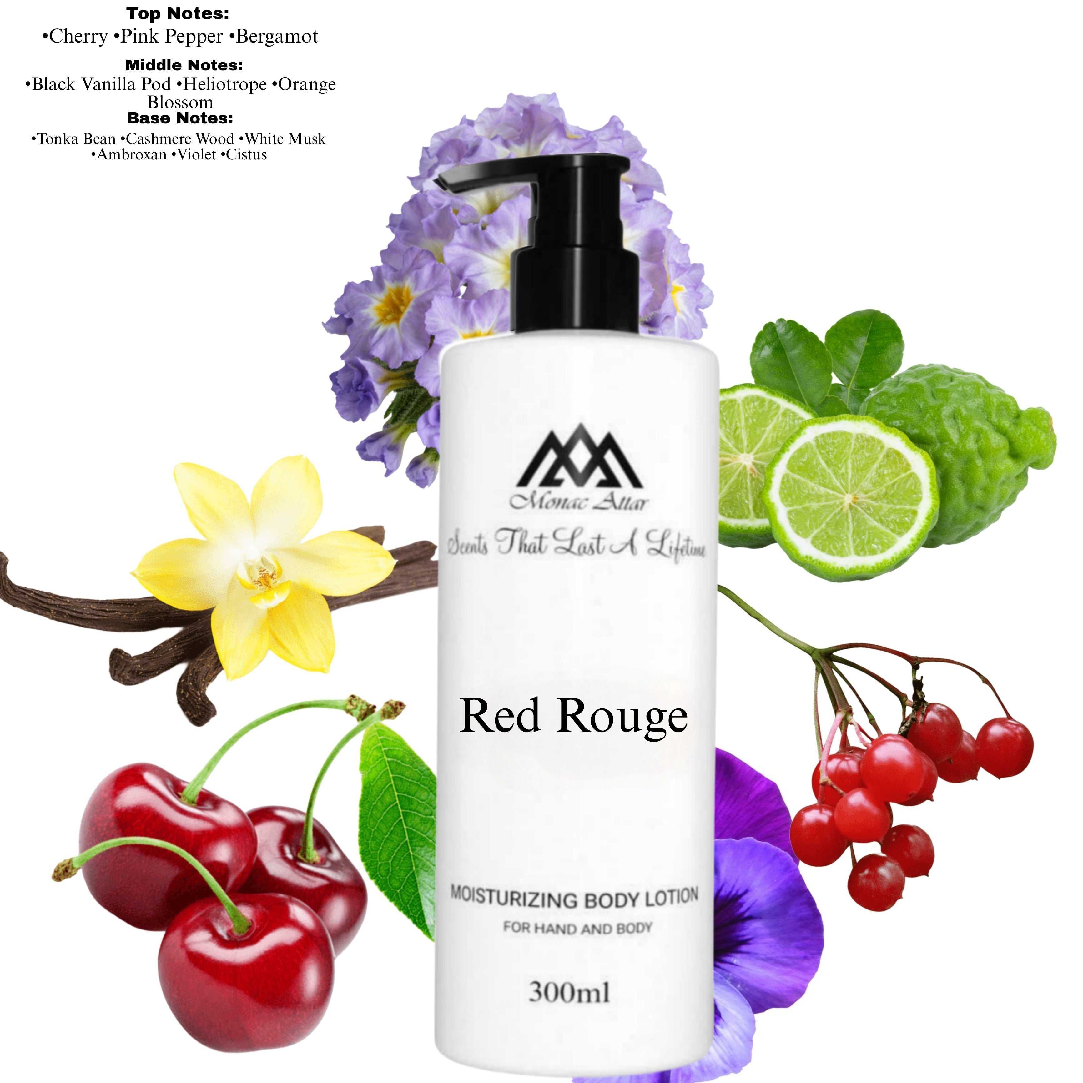 Fragrance notes of Rouge Smoking - scent profile inspired by Rouge Smoking body lotion