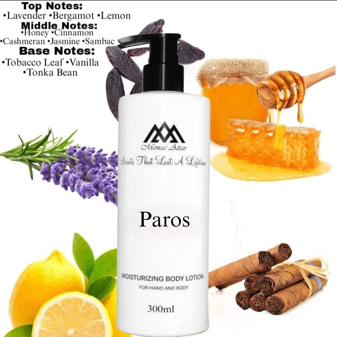 Fragrance notes of Naxos - scent profile inspired by Naxos body lotion