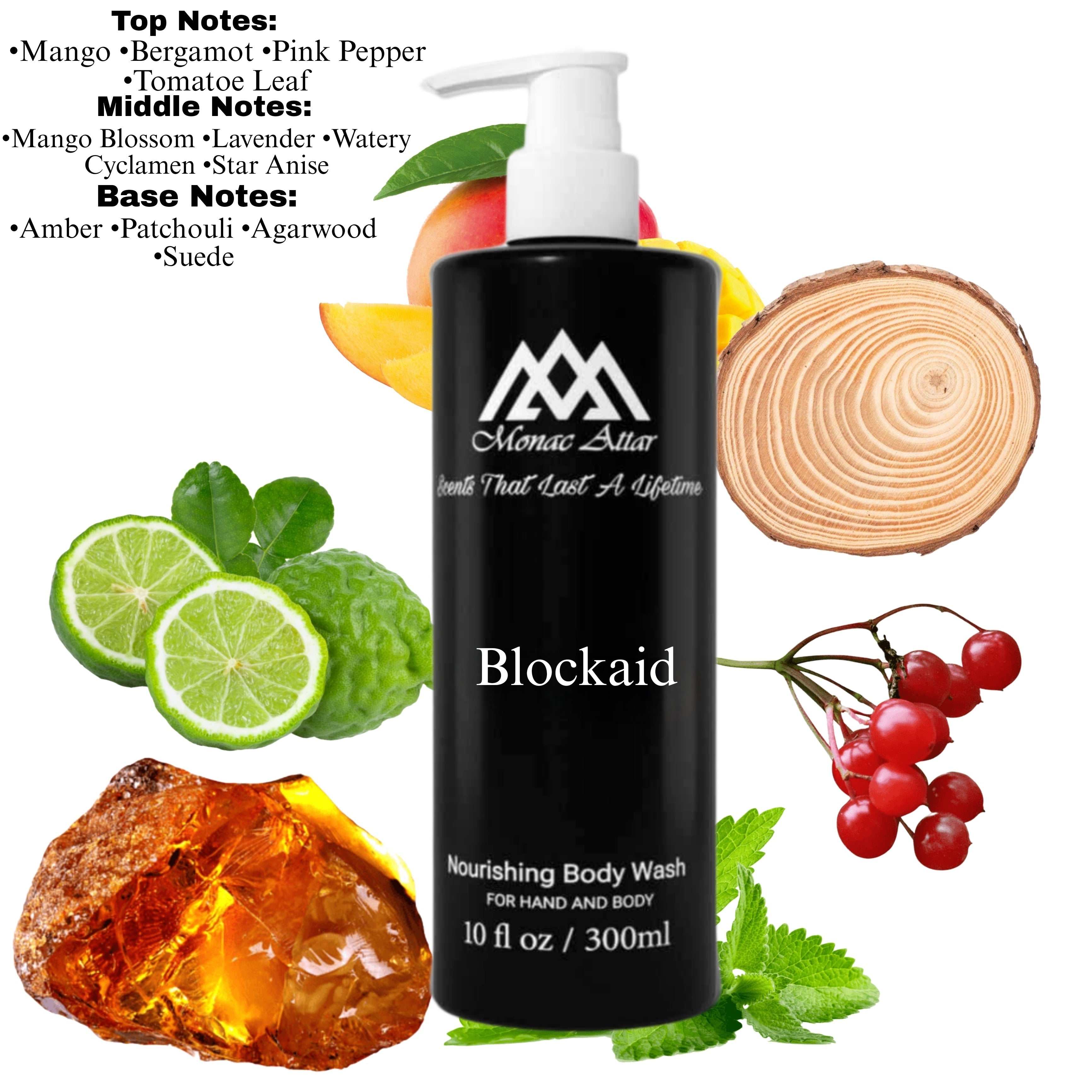 Fragrance notes of Blockade - scent profile inspired by Blockade body wash