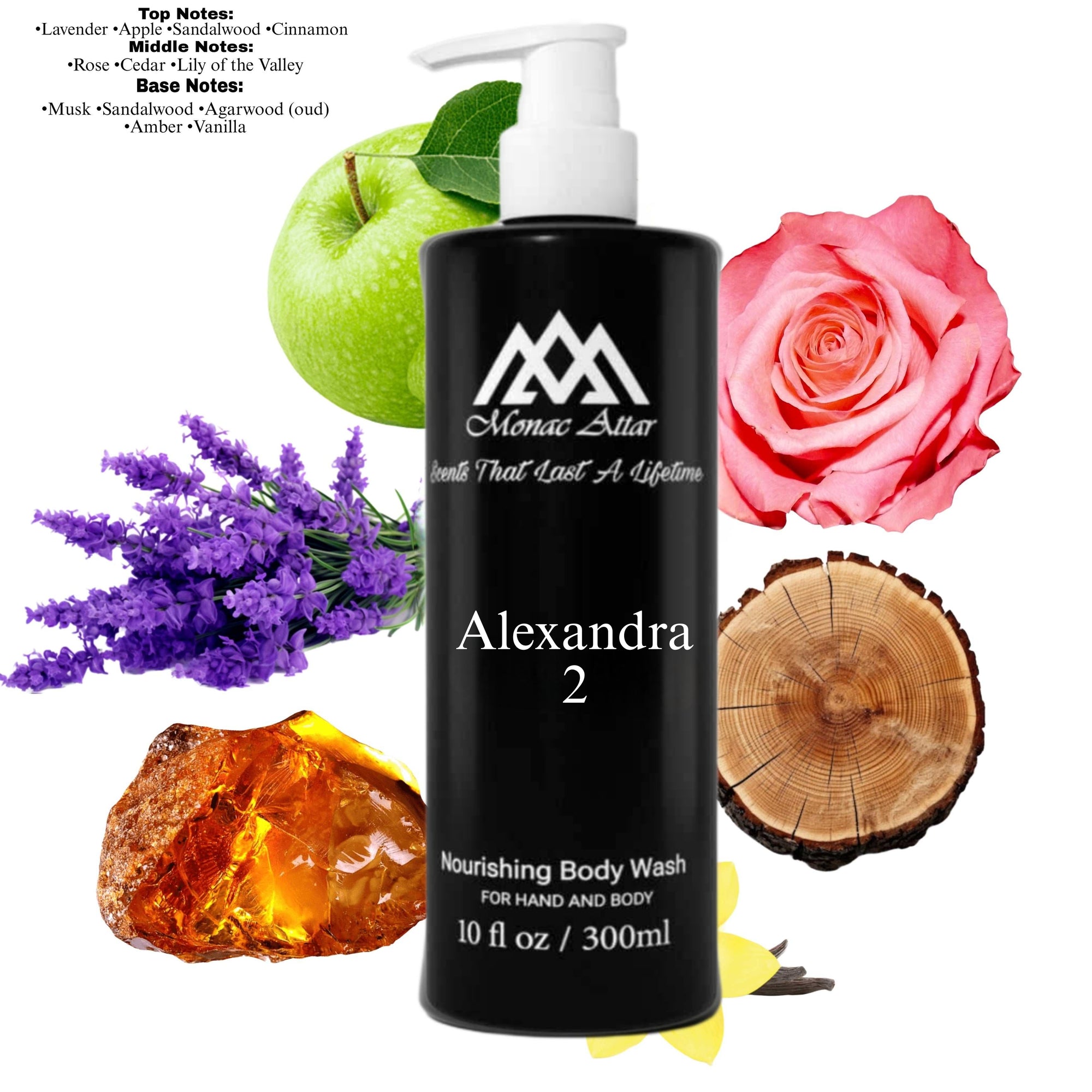 Fragrance notes of Alexandria 11 Extrait Oil - scent profile inspired by Alexandria 11 Extrait Oil body wash
