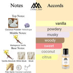 Fragrance notes of Vanilla Powder- scent profile inspired by Vanilla Powder