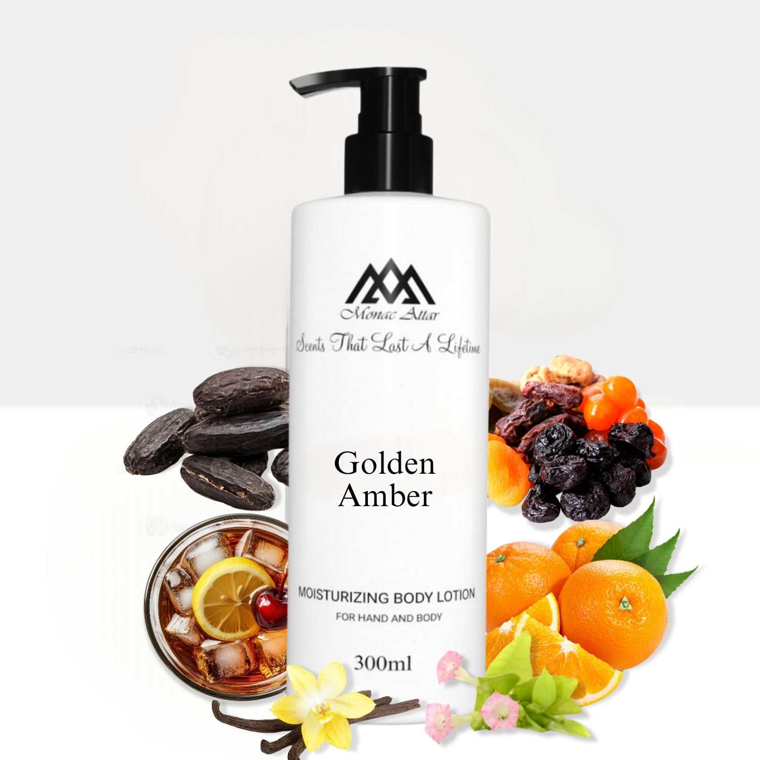 Golden Amber Body Lotion Inspired by Blonde Amber , Designer