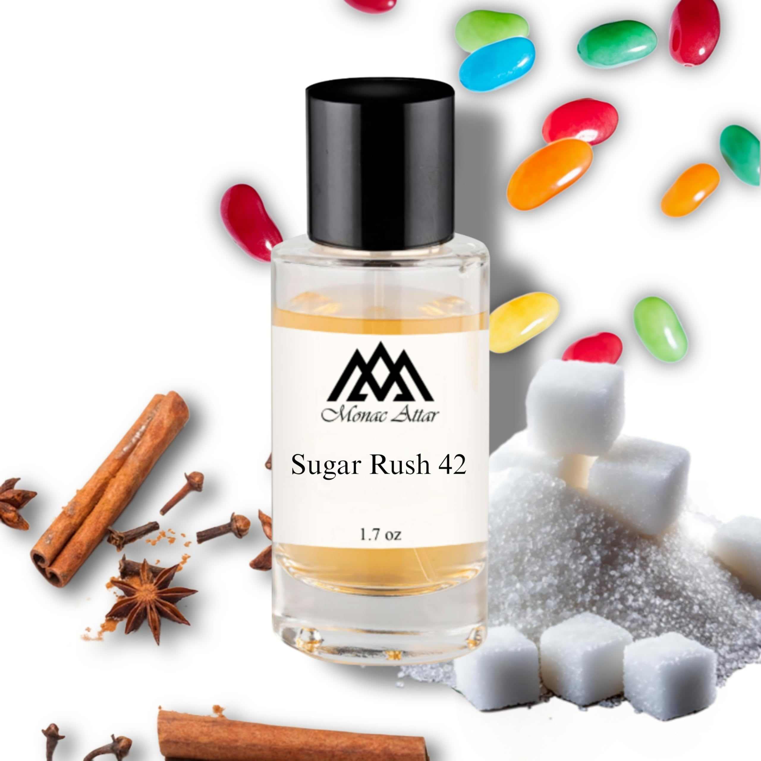 Luxury Vanilla Candy Rock Sugar 42 dupe - Monac Sugar Rush 42 Inspired by Vanilla Candy Rock Sugar 42 fragrance