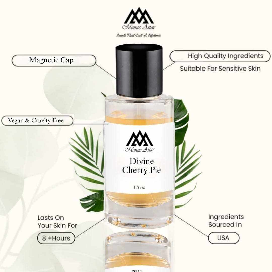 Divine Cherry Pie Gourmand Fragrance, sweet, luxury, delicious scent packaging
