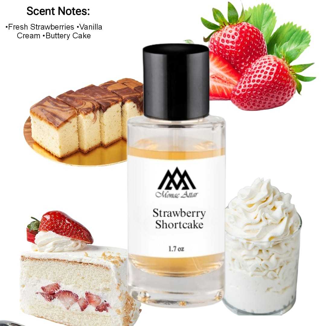 Strawberry Shortcake Gourmand Fragrance, sweet, delicious, savory, luxury scent notes