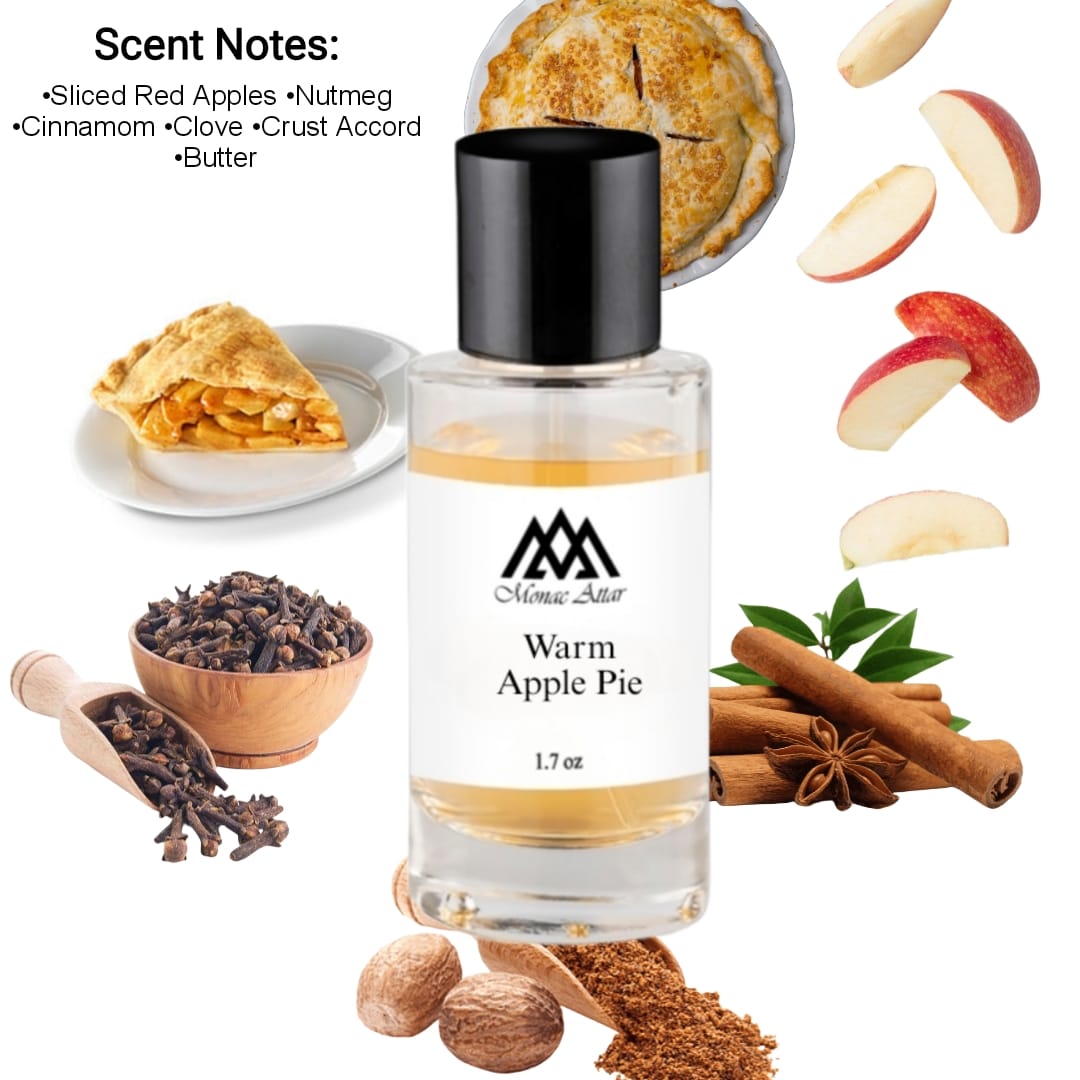 Warm Apple Pie Gourmand Frangrance, sweet, delicious, savory, luxury scent notes