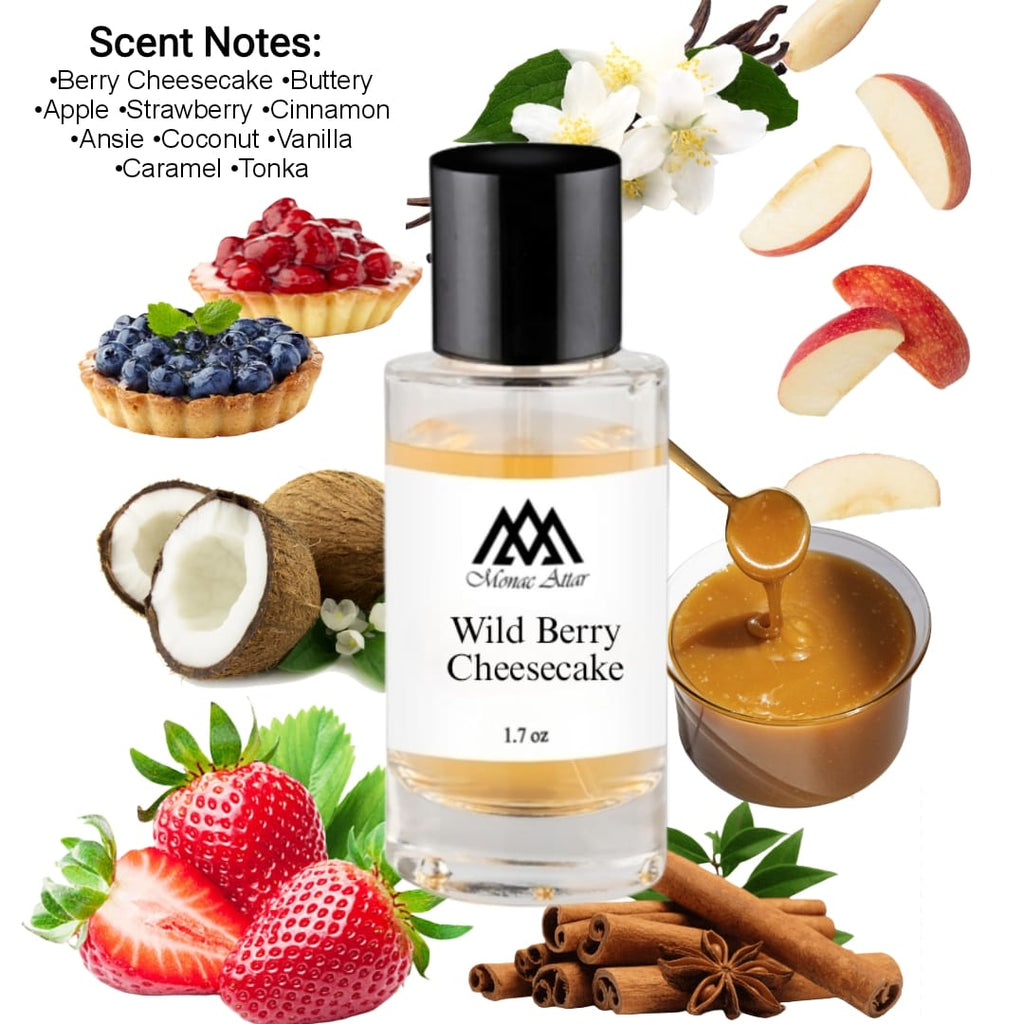 Wild berry cheesecake gourmand fragrance, sweet, savory, luxury notes