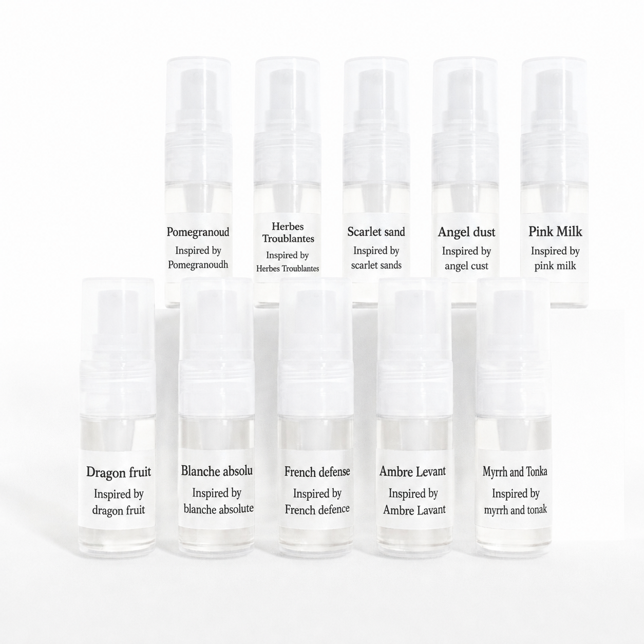 New Release Fragrance Sample Set (10 pcs)